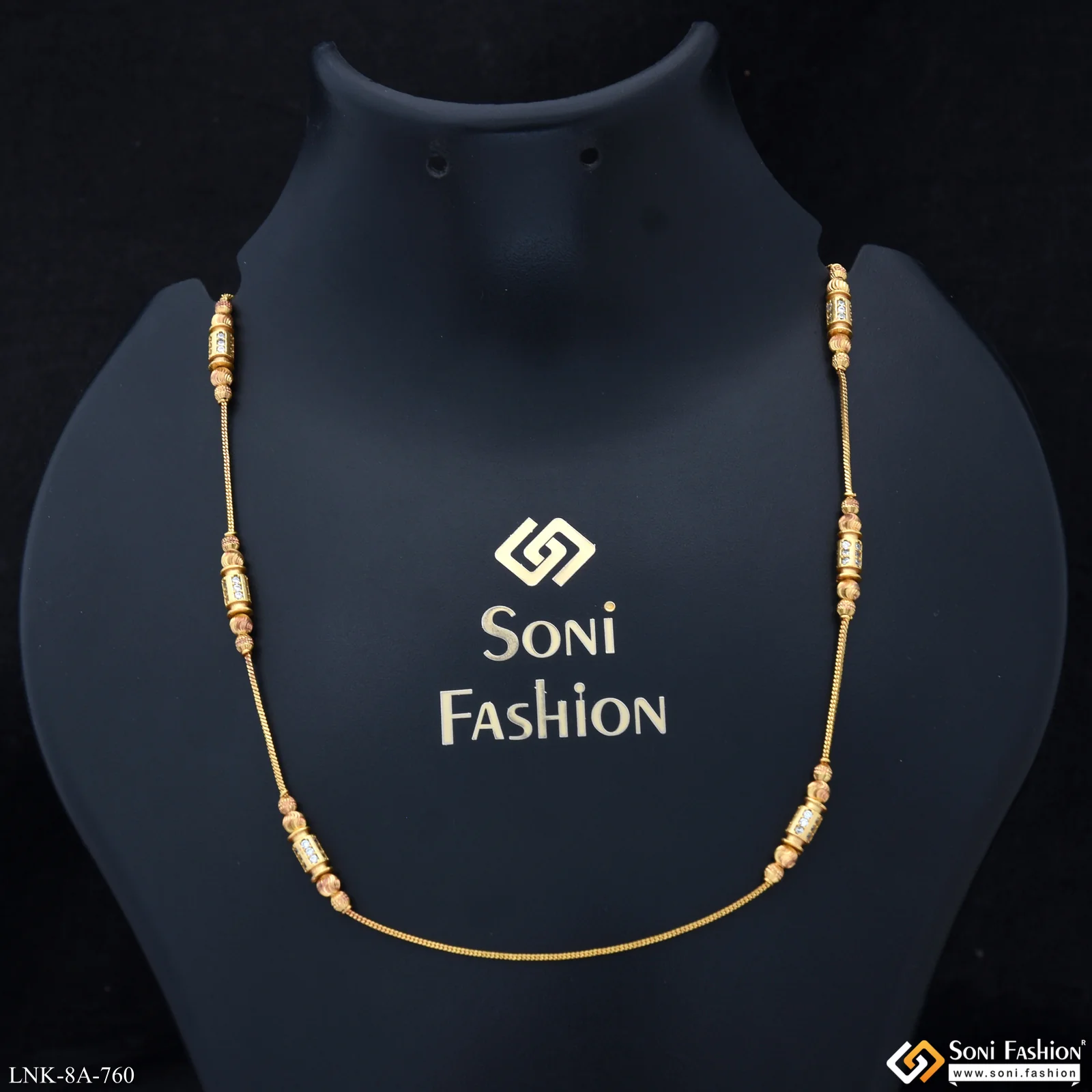 Artisanal Design Gold Plated Necklace for Ladies - Style A760