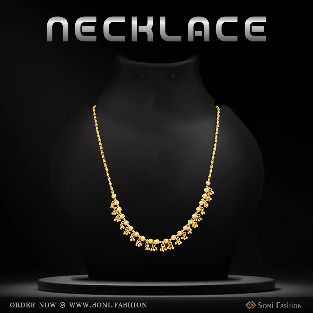 Artisanal Design High-class Design Gold Plated Necklace For Ladies - Style A321