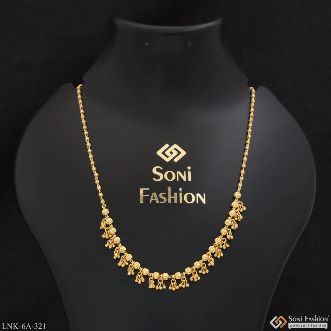 Artisanal Design High-class Design Gold Plated Necklace For Ladies - Style A321 - Image 4