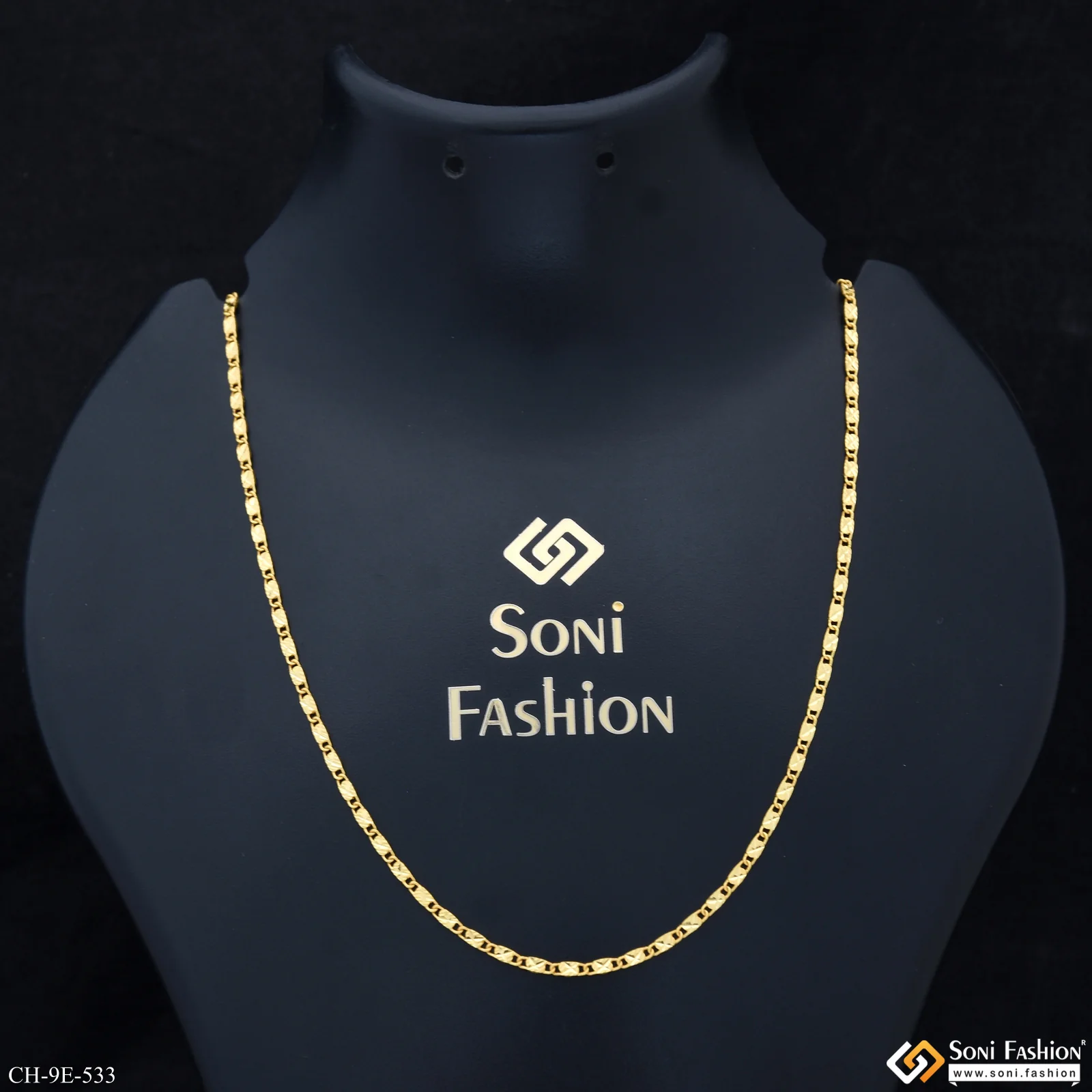 Awesome Design Gold Plated Chain for Men - Style E533