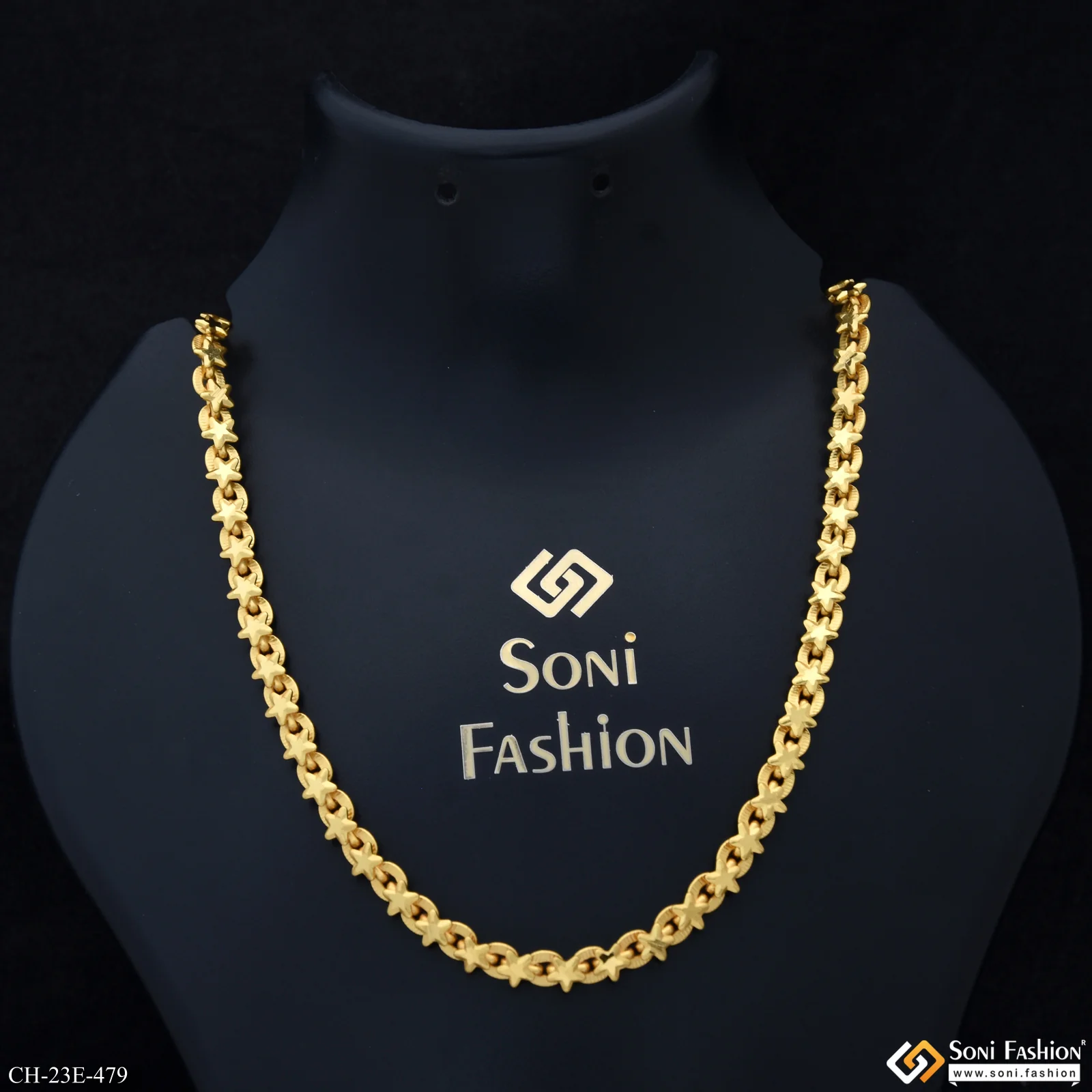 Awesome Design Gold Plated Link Chain for Men - Style E479