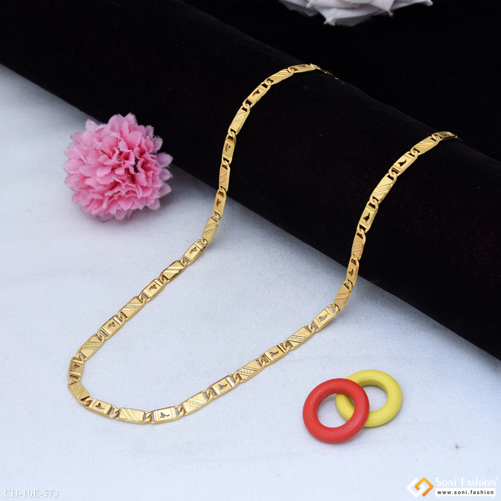 Awesome Design Gold Plated Nawabi Chain for Men - Style E573 - Image 3