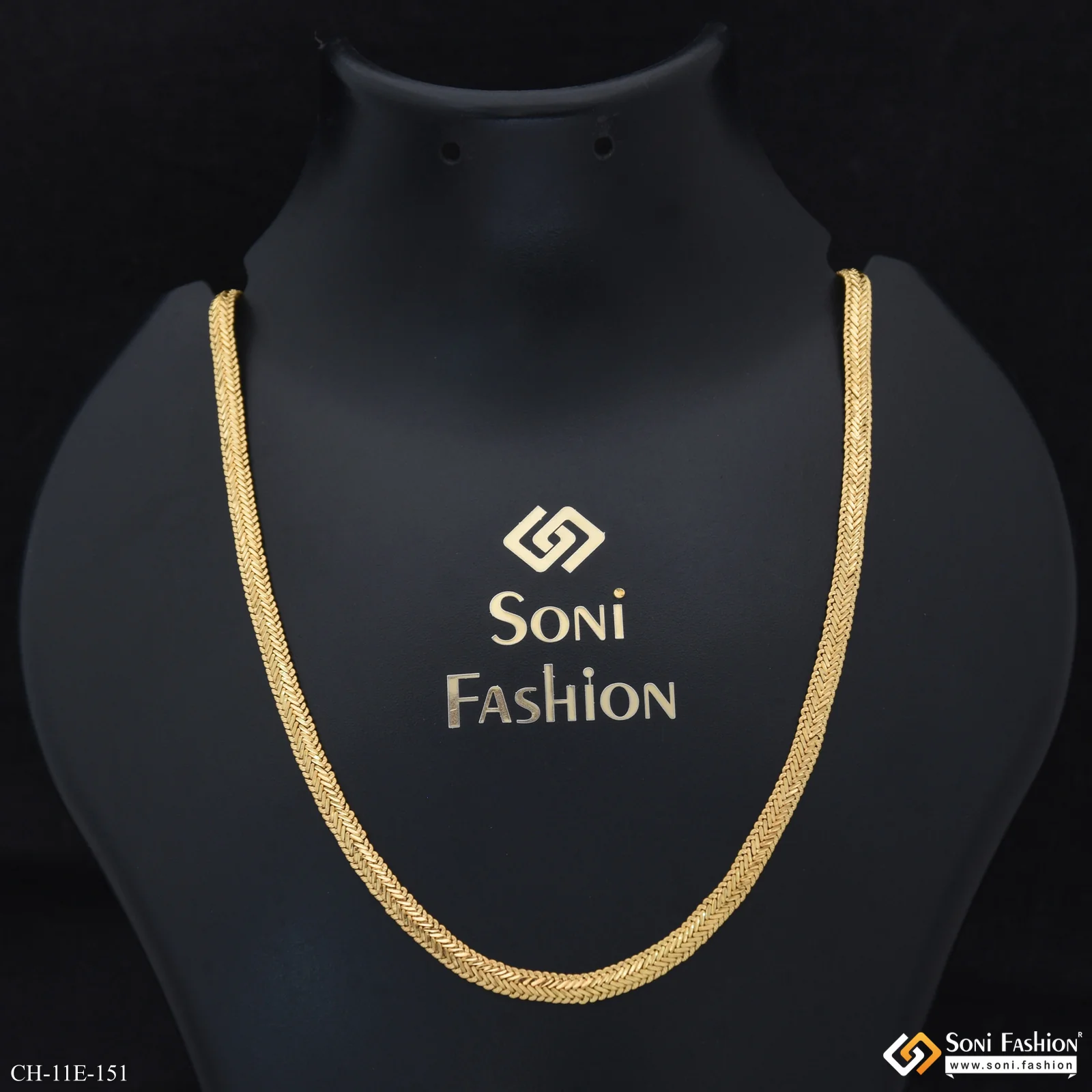 Awesome Design Gold Plated Snake Chain for Men - Style E151