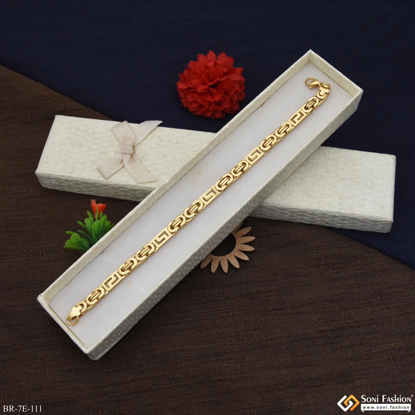 Awesome Design Stainless Steel Link Bracelet for Men - Style E111 - Image 5