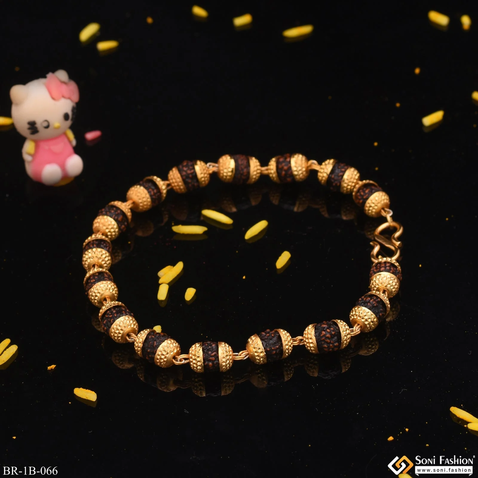 Bead Exciting Design High-Quality Gold Plated Bracelet - Style B066 - Image 4