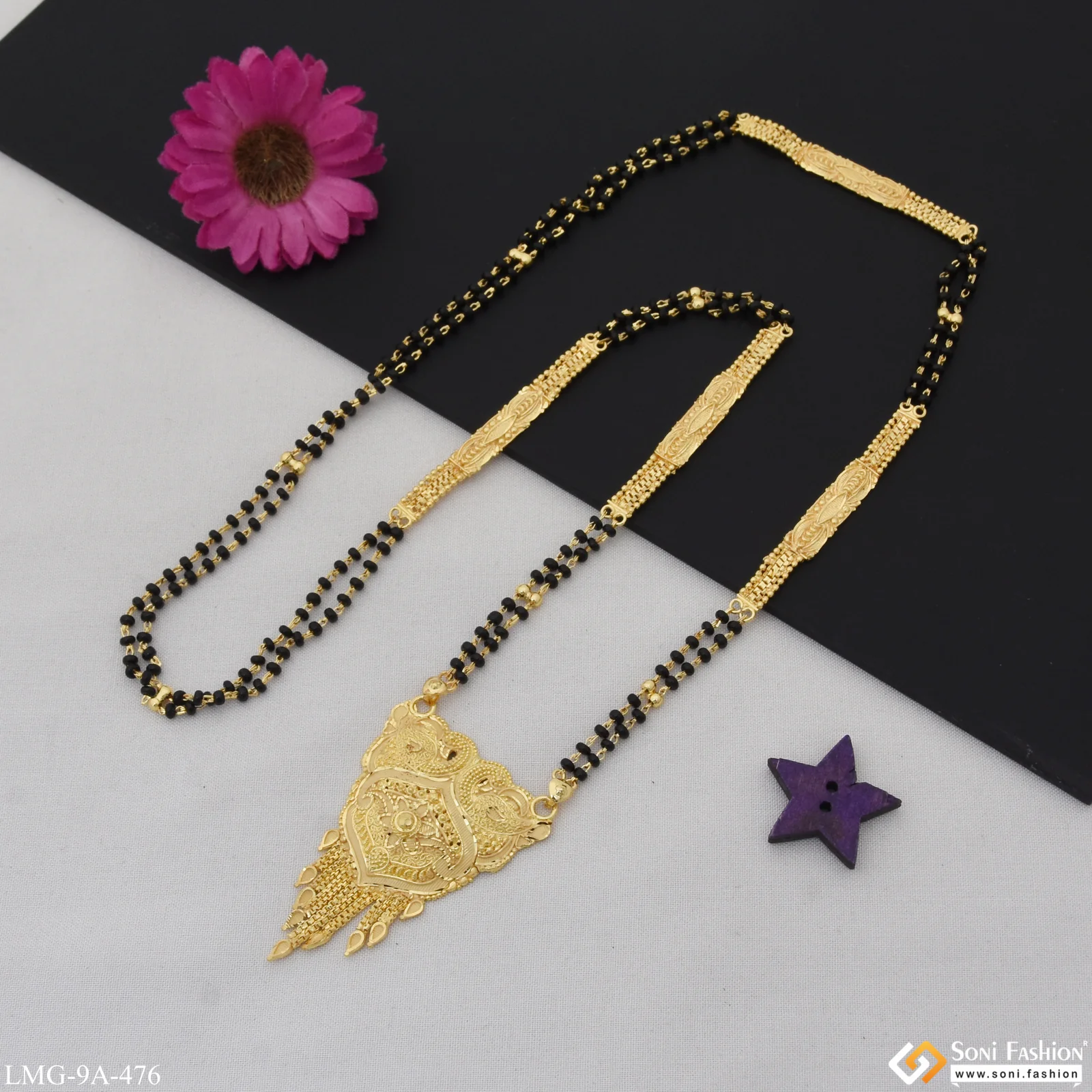 Beautiful Design Casual Design Gold Plated Mangalsutra for Women - Style A476 - Image 6