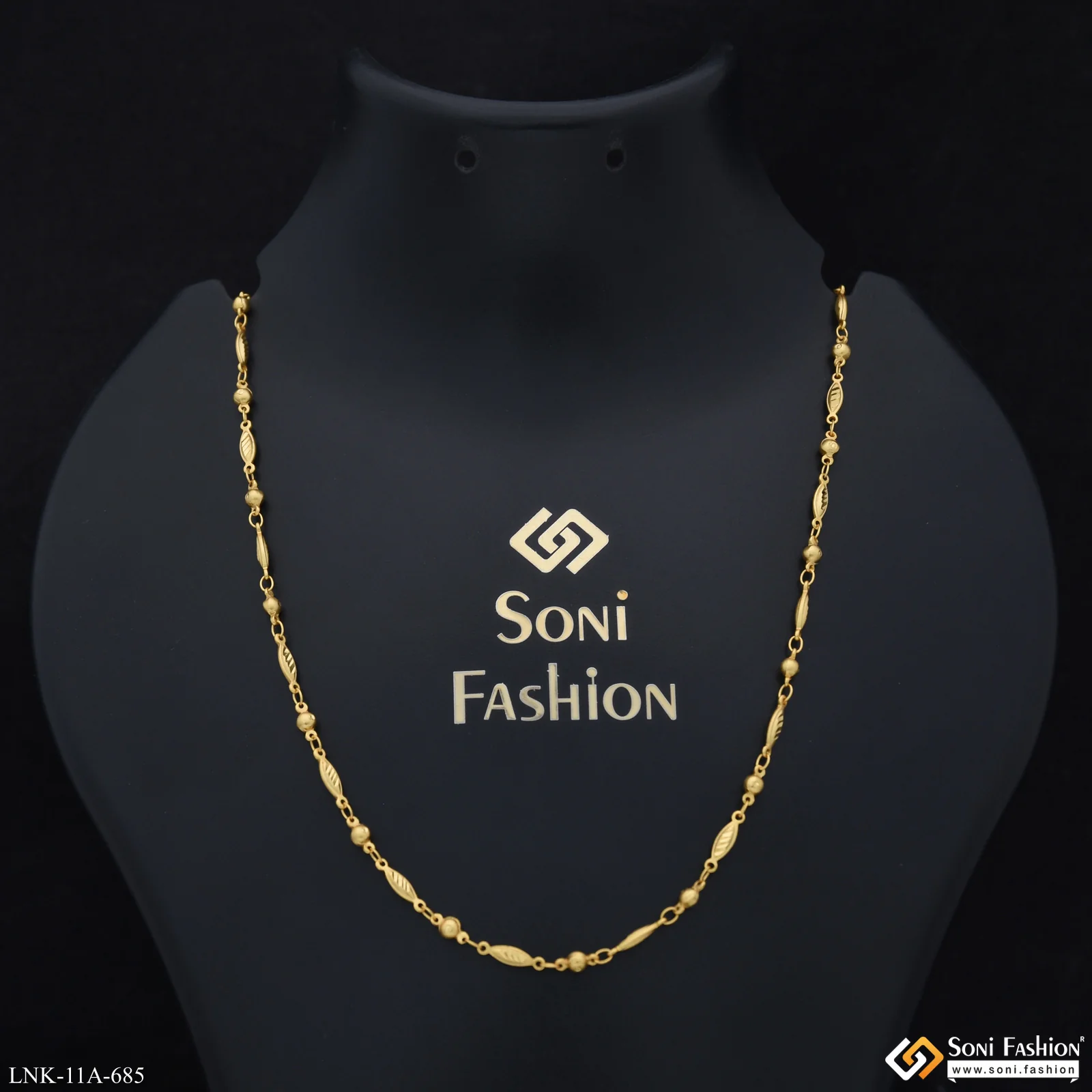 Beautiful Design Gold Plated Chain for Ladies - Style A685