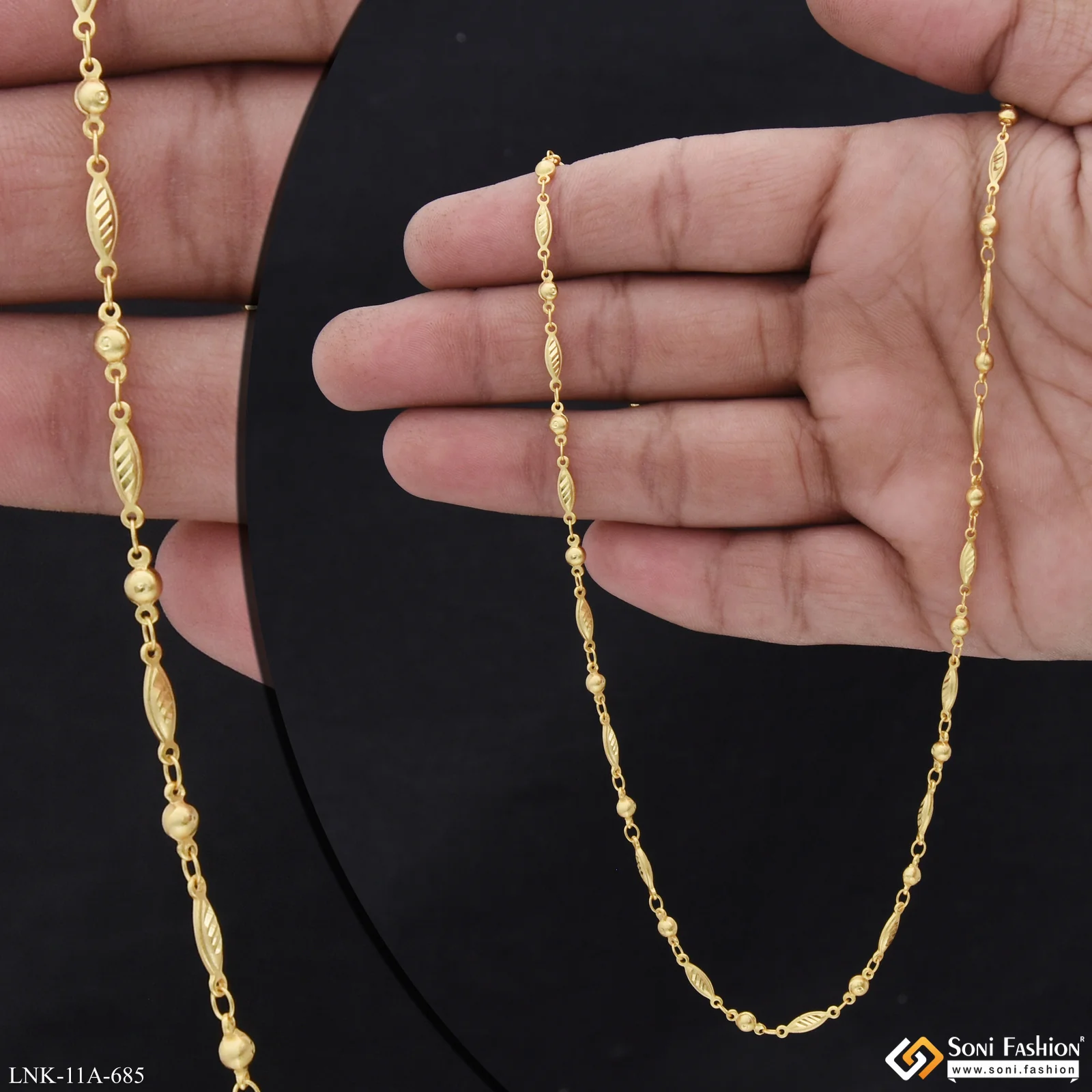 Beautiful Design Gold Plated Chain for Ladies - Style A685 - Image 2