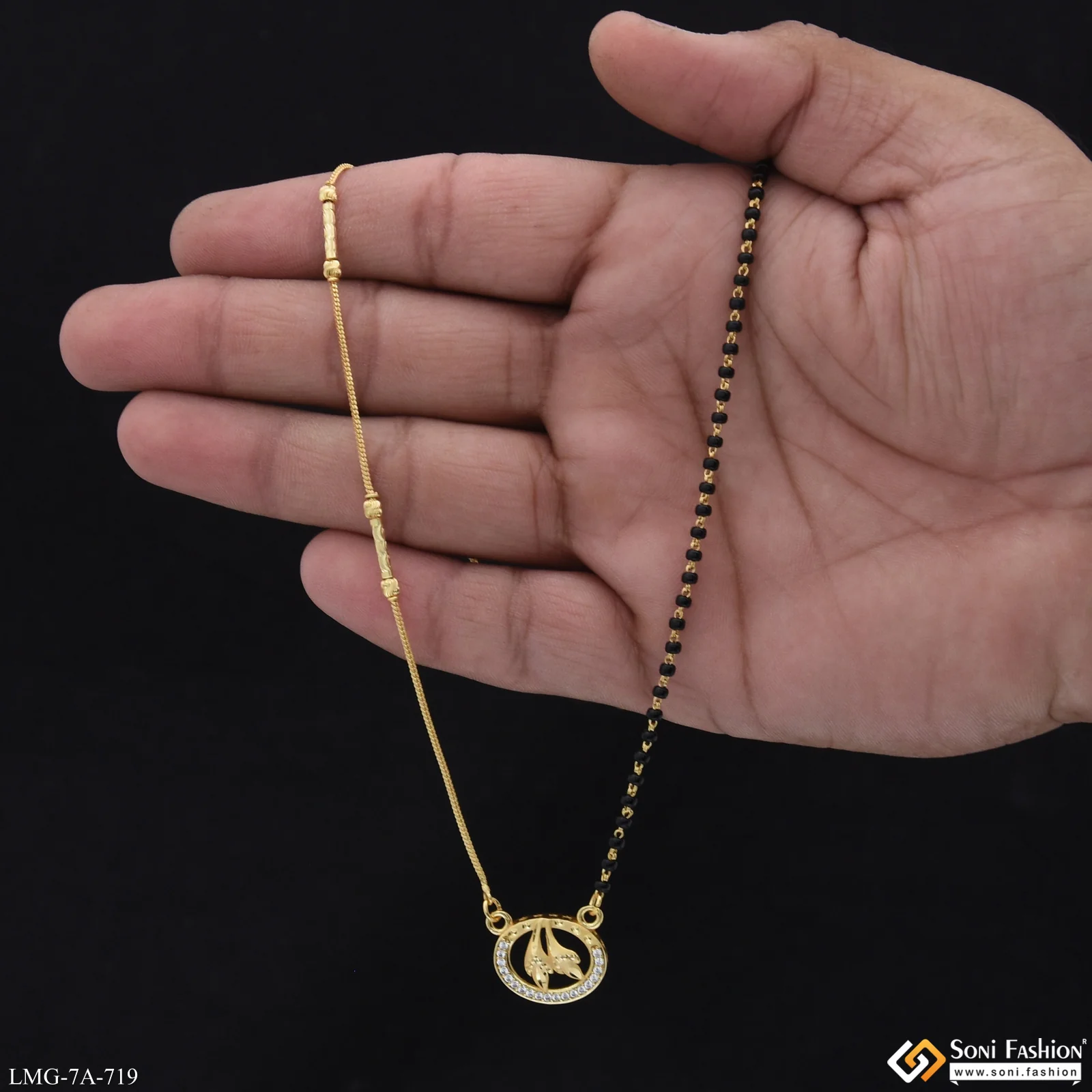 Beautiful Design Gold Plated Mangalsutra for Women - Style A719 - Image 2