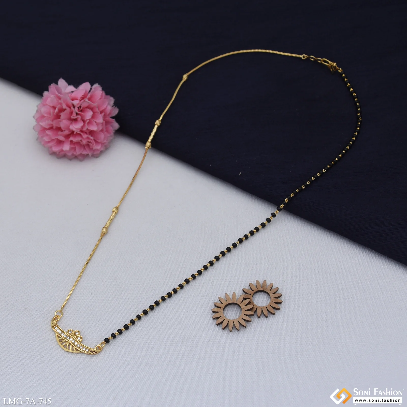 Beautiful Design Gold Plated Mangalsutra for Women - Style A745 - Image 2