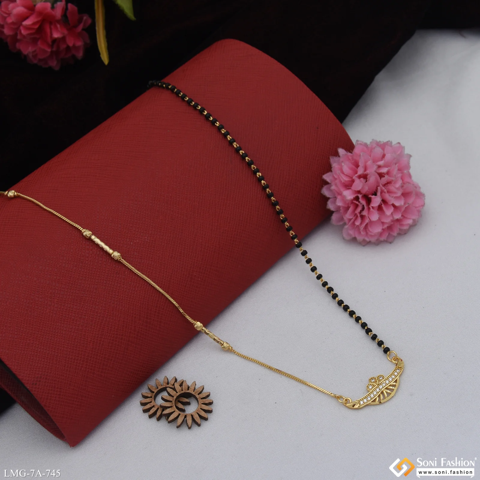 Beautiful Design Gold Plated Mangalsutra for Women - Style A745 - Image 4