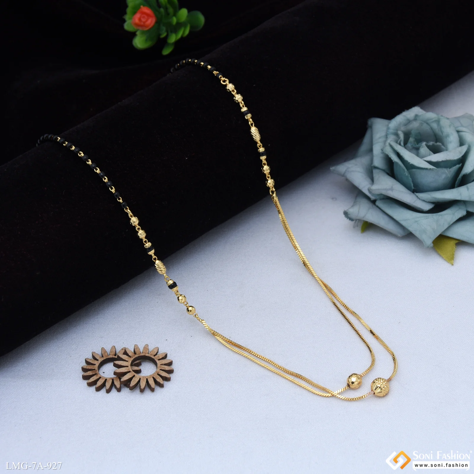 Beautiful Design Gold Plated Mangalsutra for Women - Style A927 - Image 3