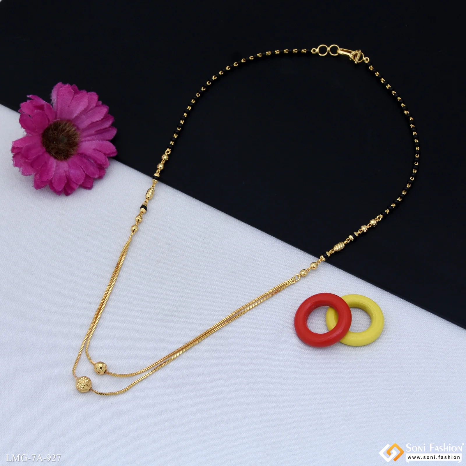 Beautiful Design Gold Plated Mangalsutra for Women - Style A927 - Image 4
