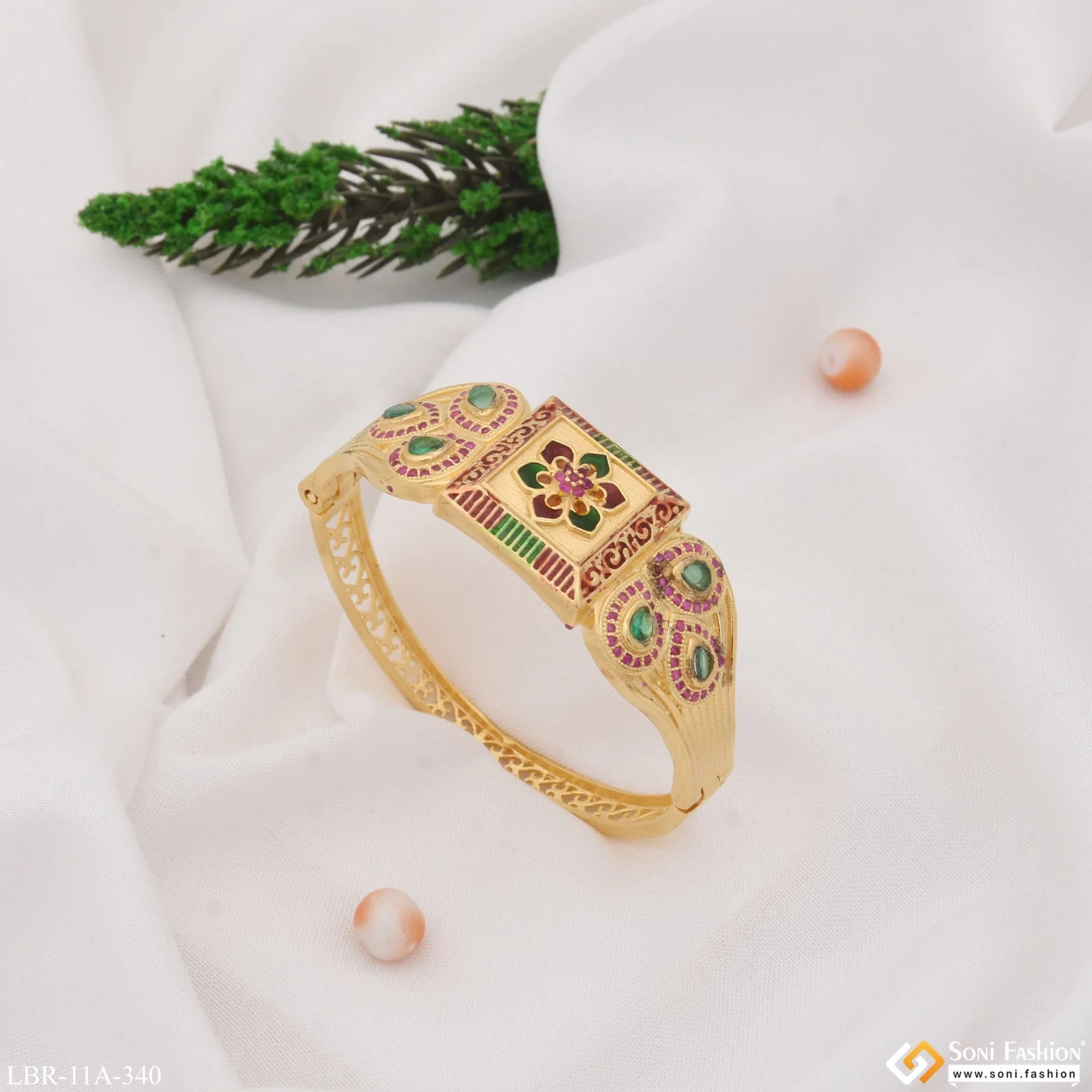 Beautiful Design Magnificent Design Gold Plated Bracelet for Women - Style A340 - Image 5