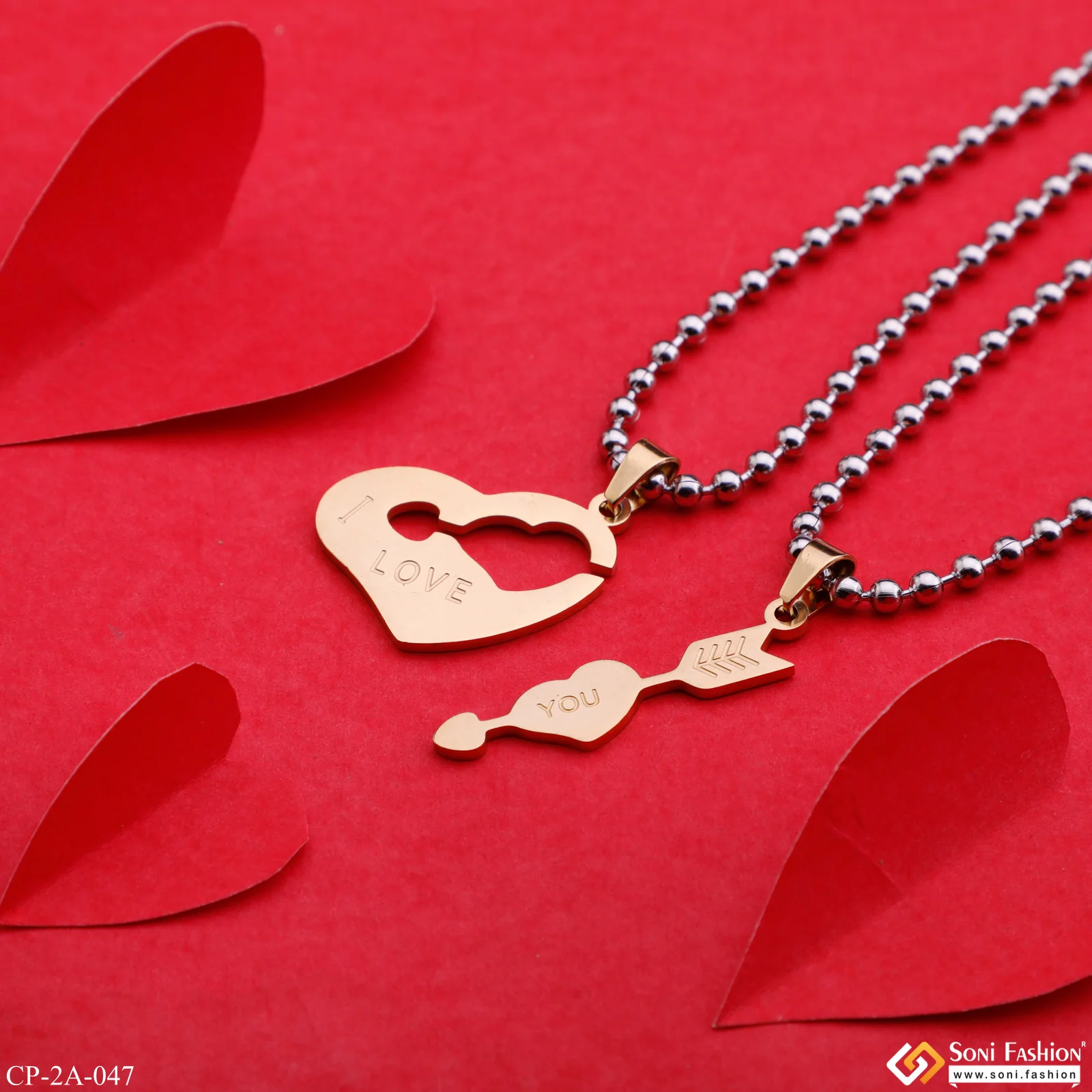 Beautiful Heart with Arrow - Best Love Couple Friendship / Valentine's Day Gift - Style A047 - Image 3