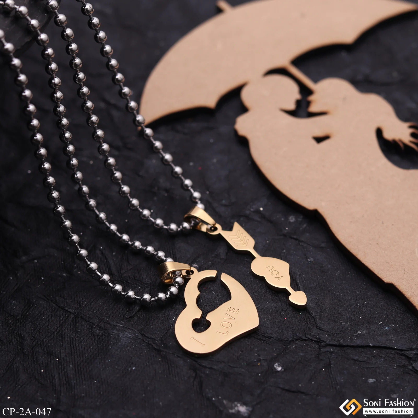 Beautiful Heart with Arrow - Best Love Couple Friendship / Valentine's Day Gift - Style A047 - Image 5