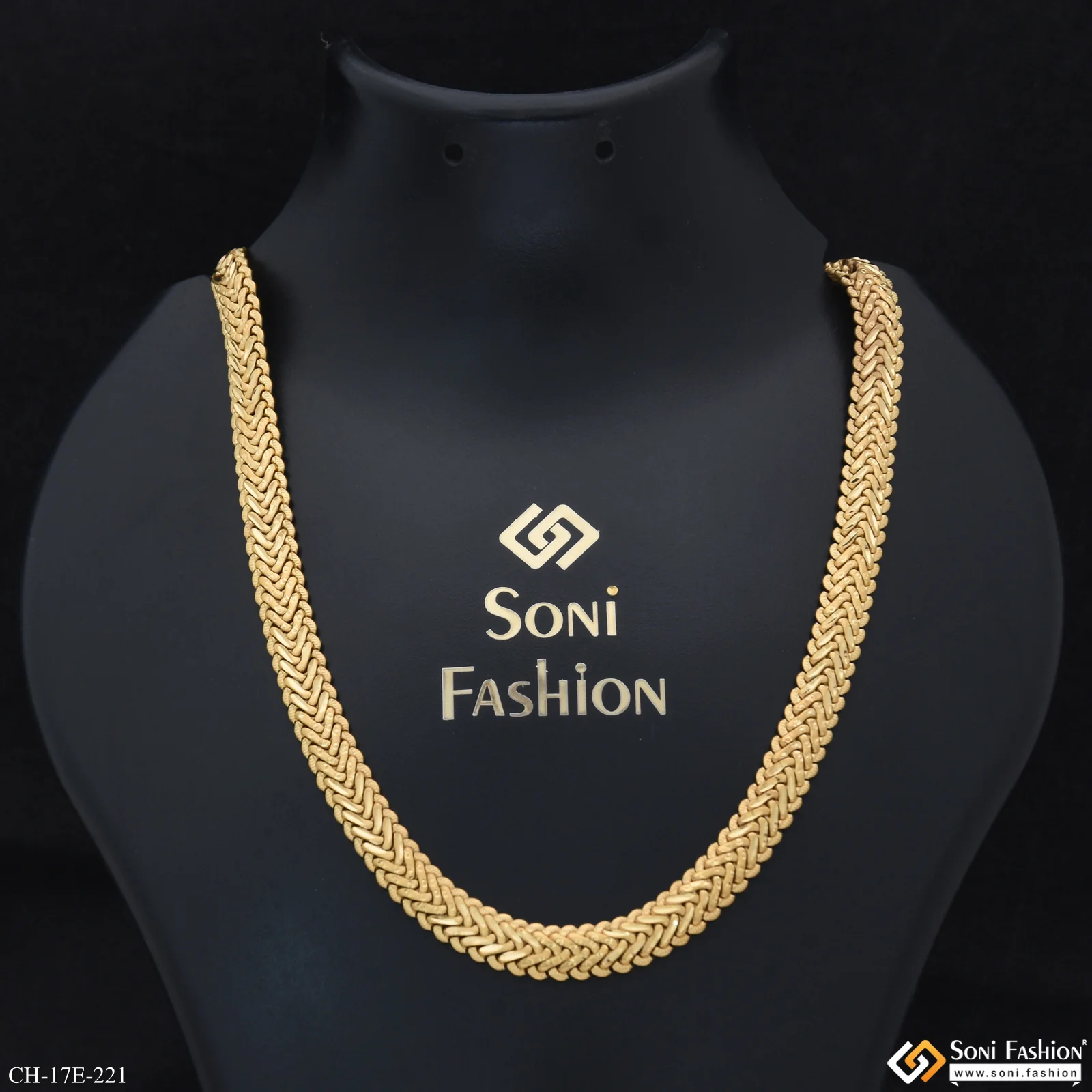 Best Quality Durable Design Gold Plated Chain for Men - Style E221