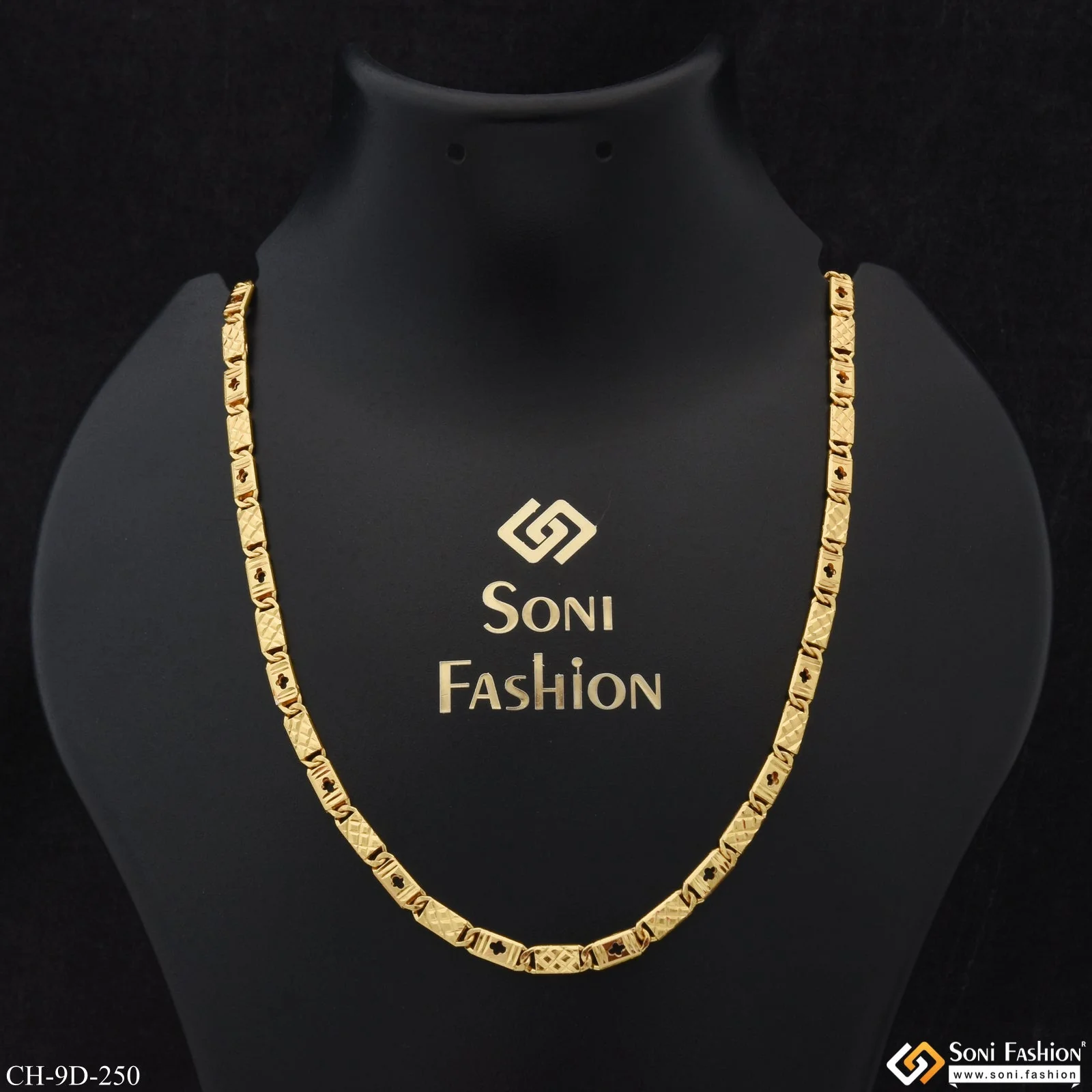 Best Quality Durable Design Gold Plated Nawabi Chain for Men - Style D250 - Image 2