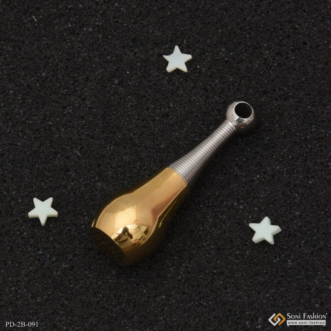 Best Quality Durable Design Golden & Silver Color Pendant for Men - Style B091 - Image 5