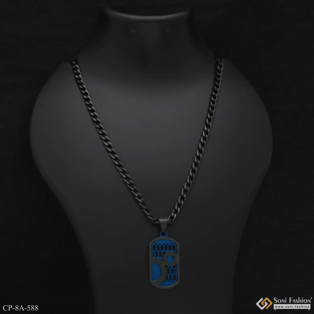 Best Quality Elegant Design Black Color Chain Pendant Combo for Men - Style A588 - Image 2