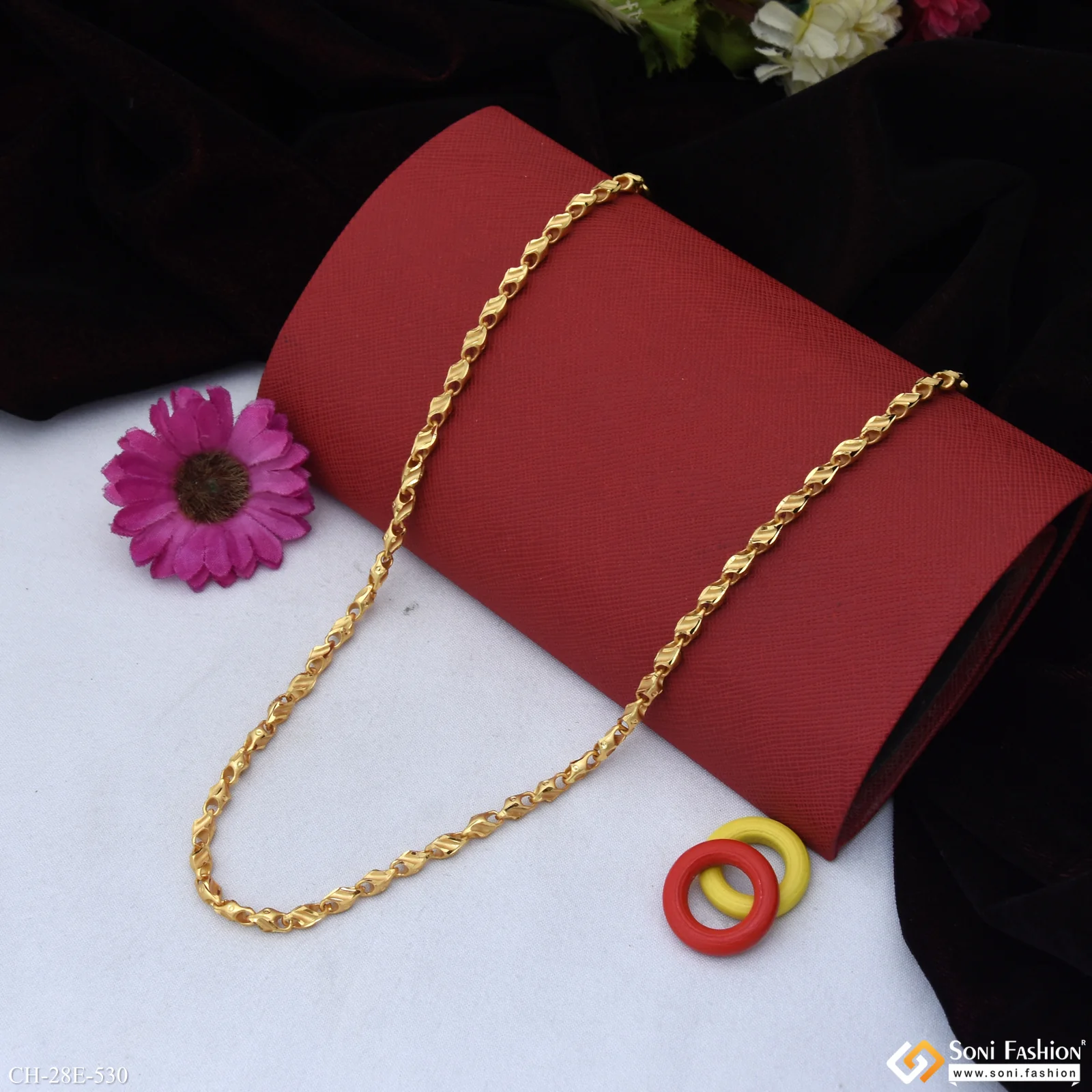 Best Quality Gold Plated Chain for Men - Style E530 - Image 3