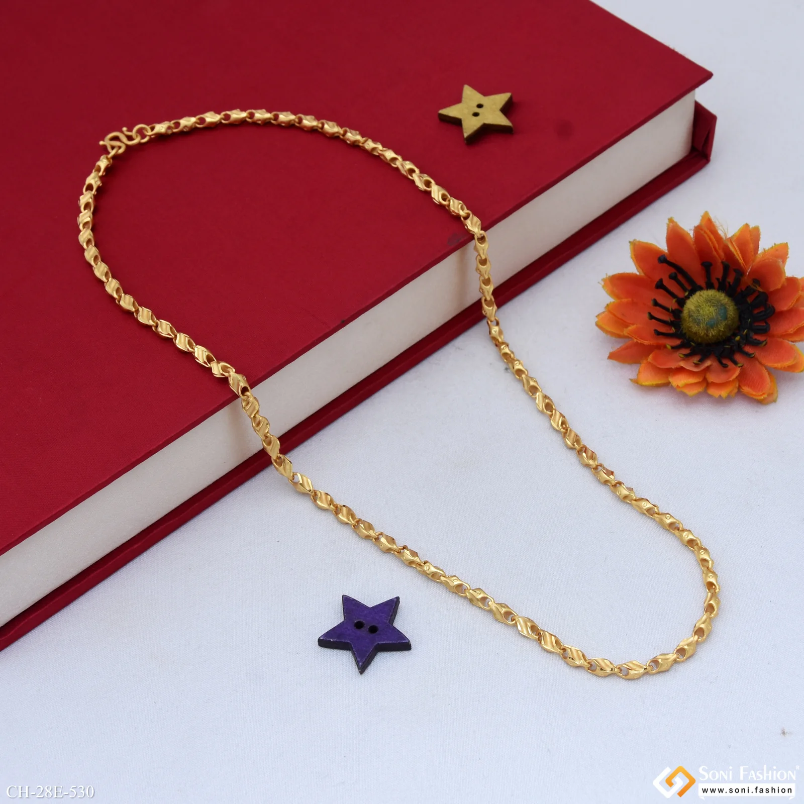 Best Quality Gold Plated Chain for Men - Style E530 - Image 4