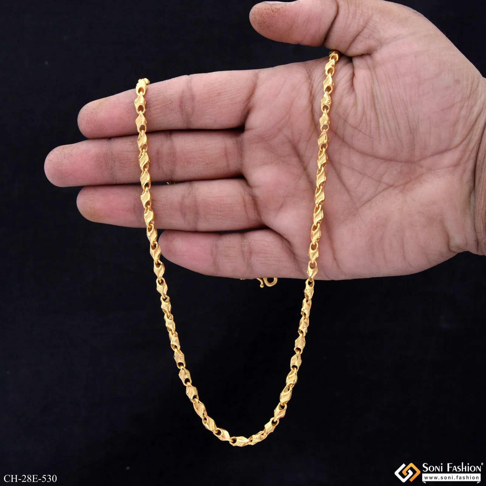 Best Quality Gold Plated Chain for Men - Style E530 - Image 6