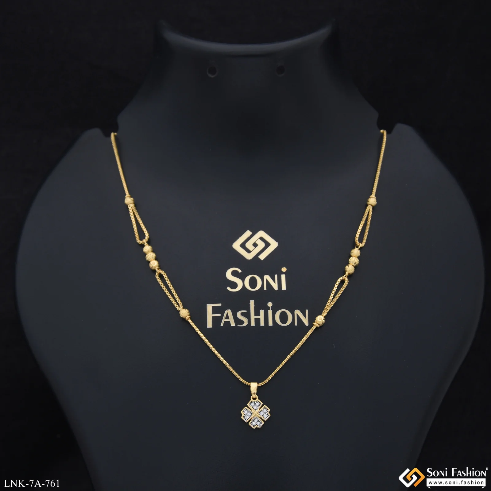 Best Quality Gold Plated Chain Pendant for Ladies - Style A761
