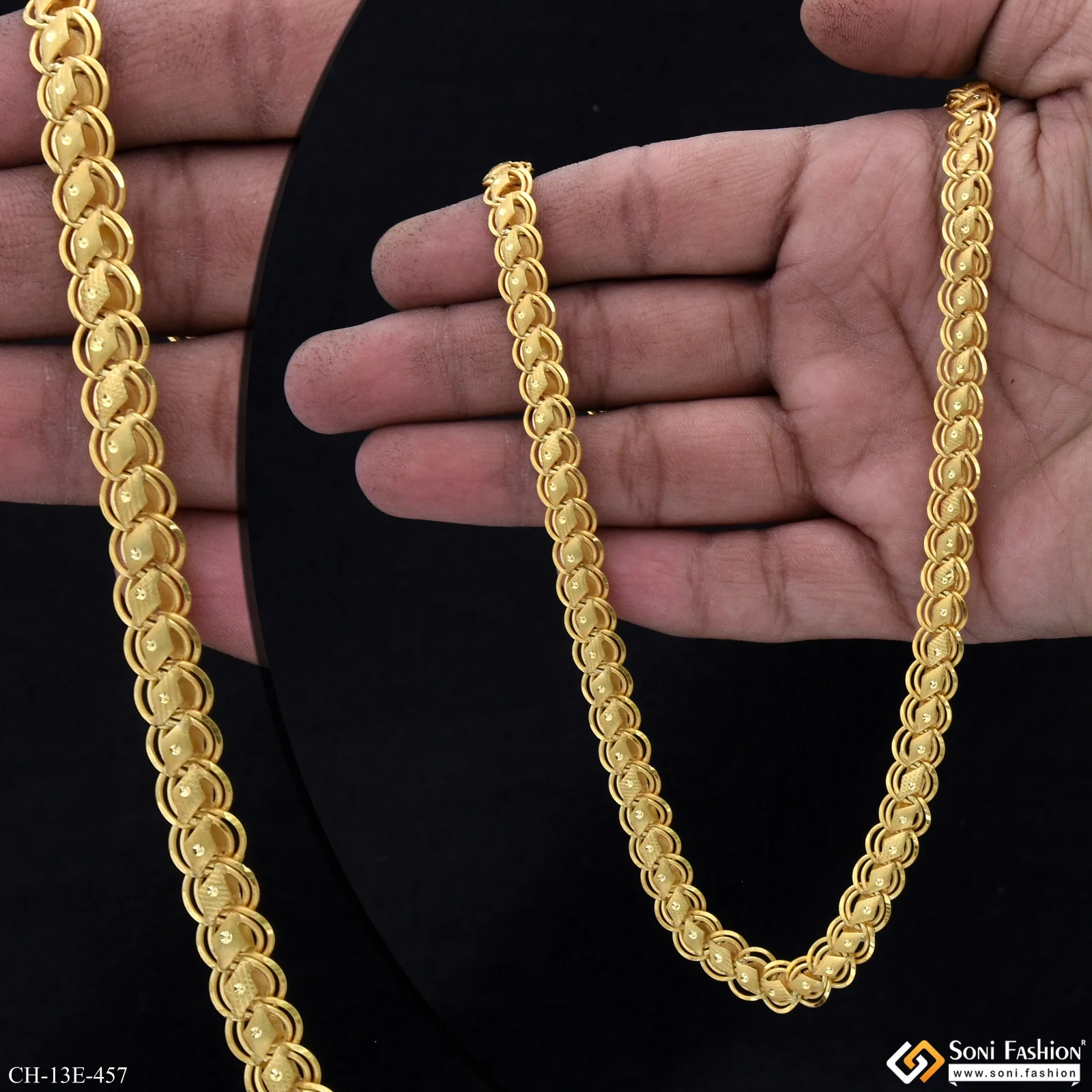 Best Quality Gold Plated Kohli Chain for Men - Style E457