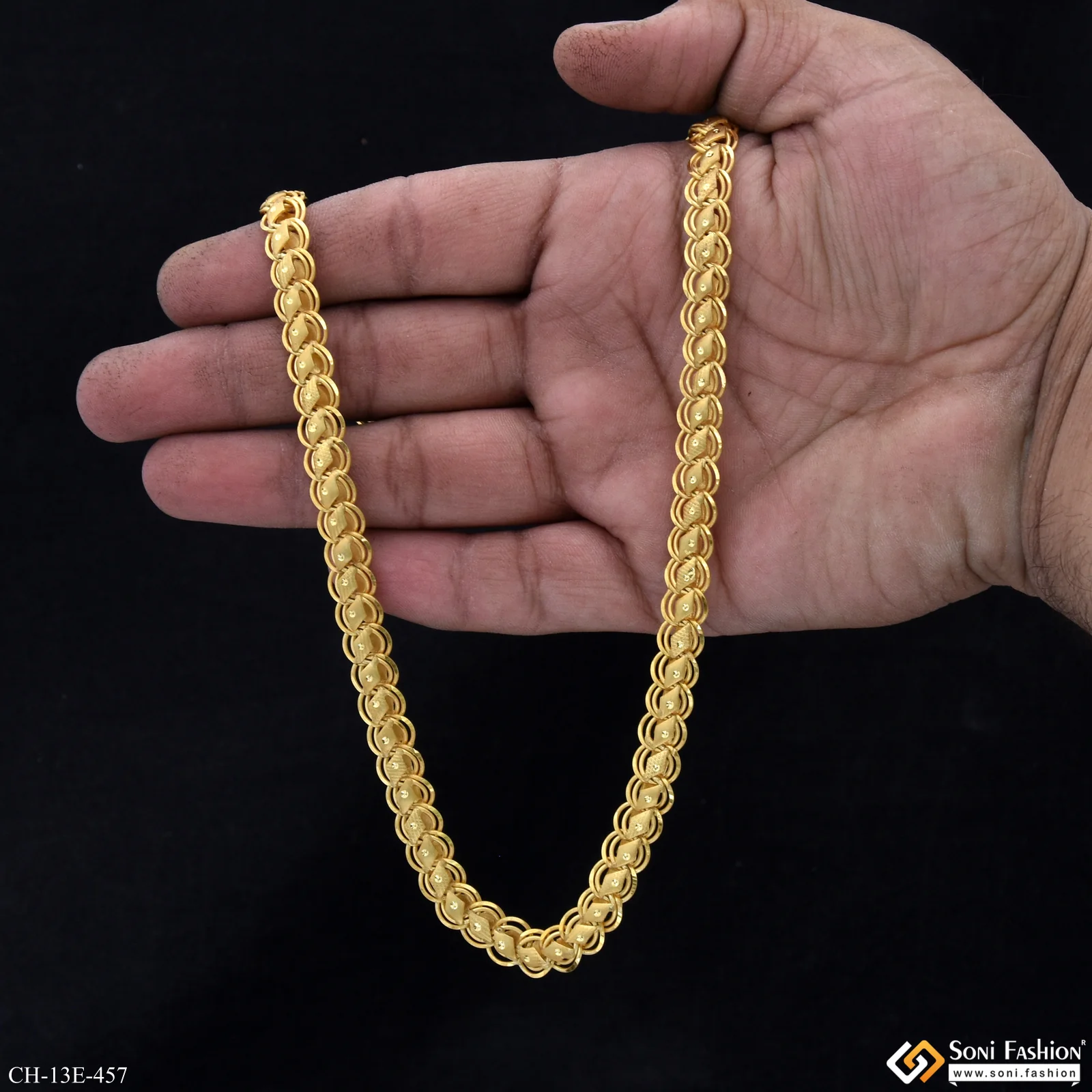 Best Quality Gold Plated Kohli Chain for Men - Style E457 - Image 4