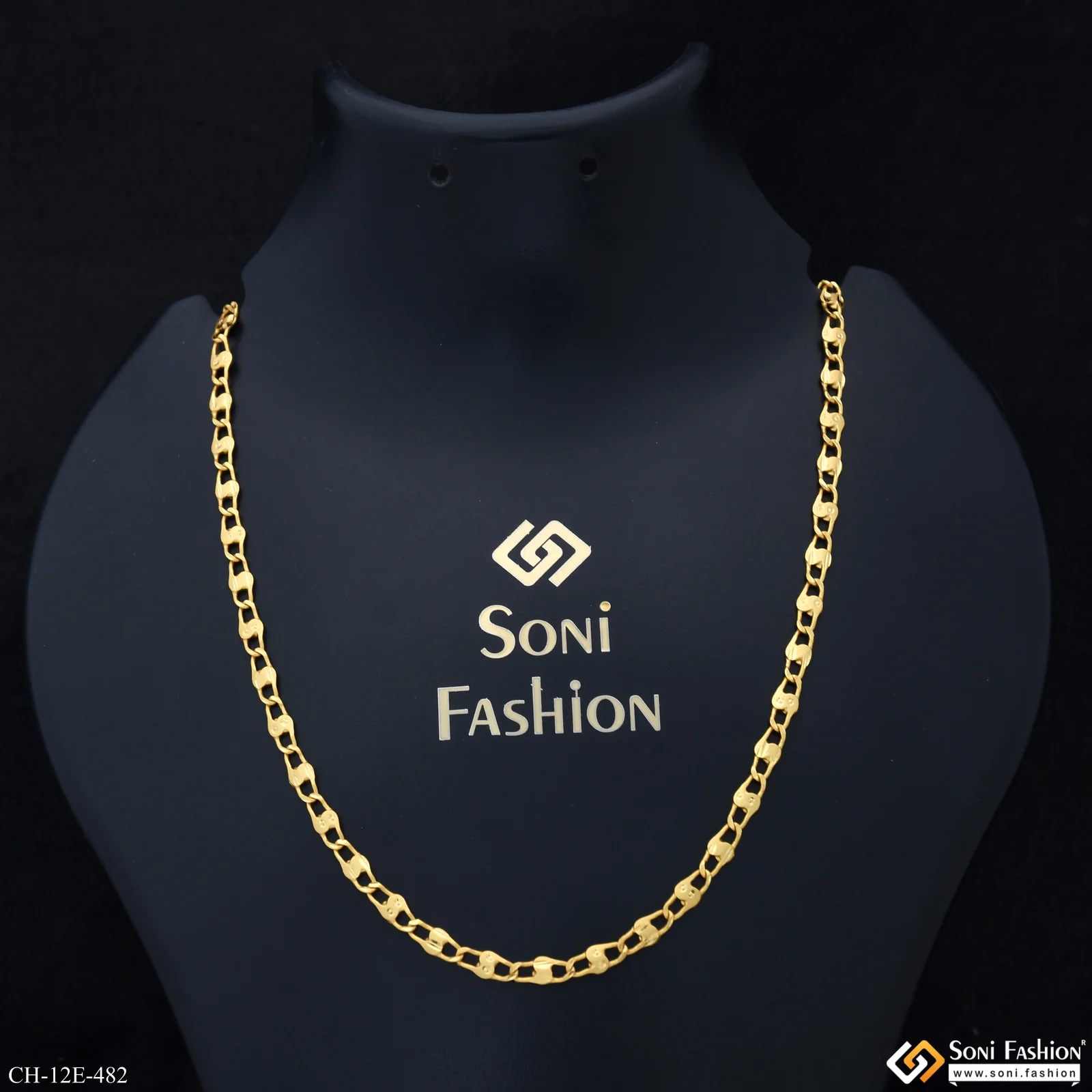 Best Quality Gold Plated Link Chain for Men - Style E482