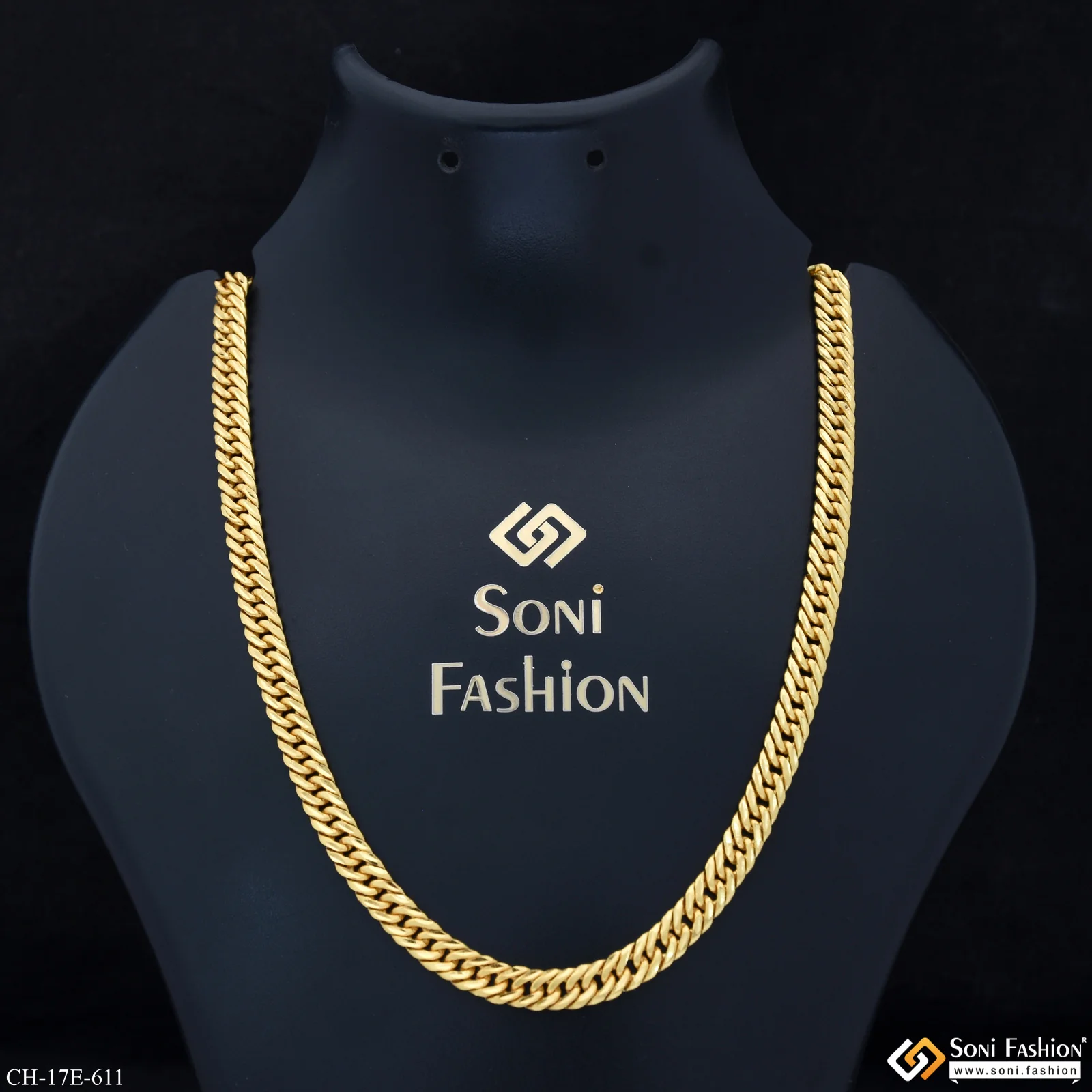 Best Quality Gold Plated Link Chain for Men - Style E611
