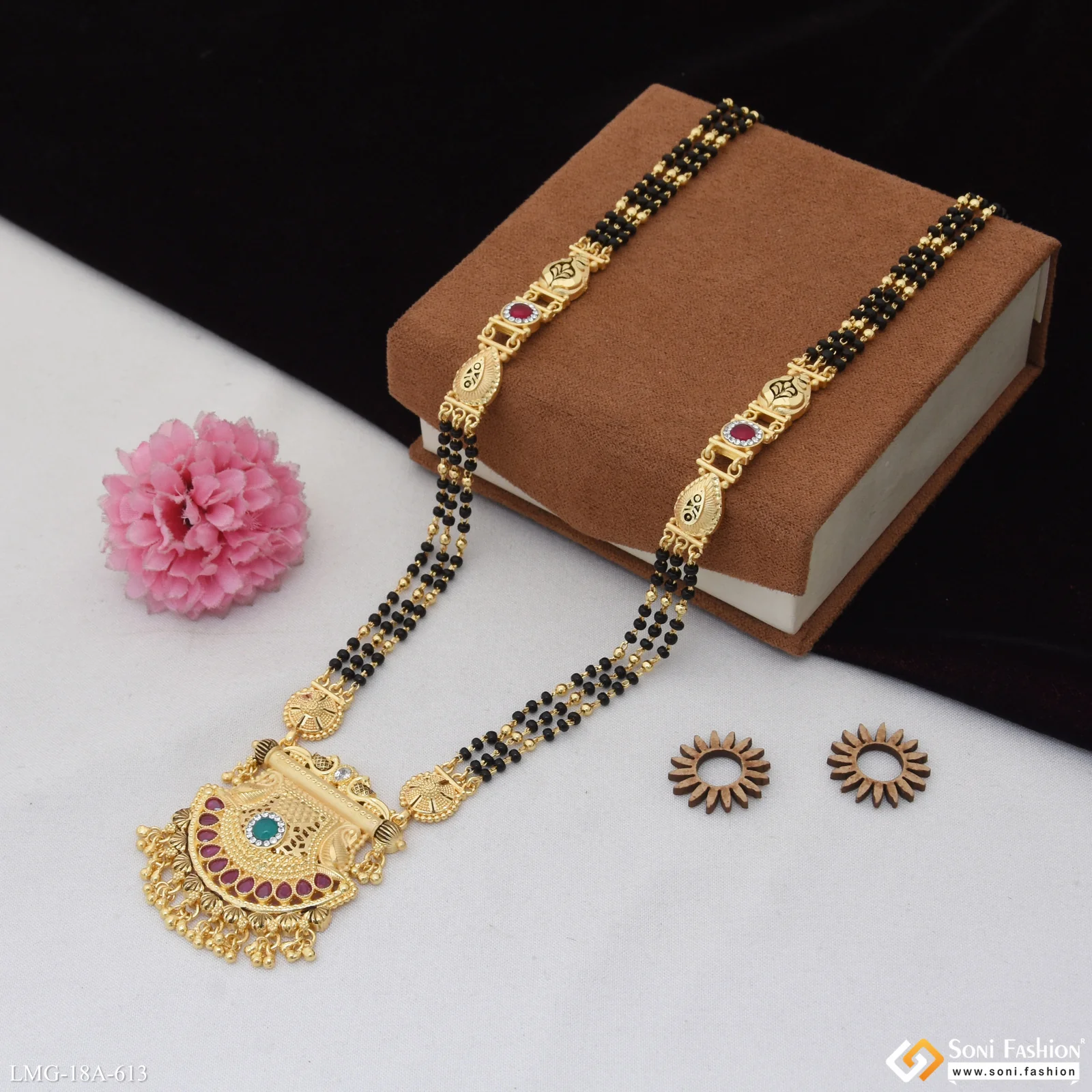 Best Quality Gold Plated Mangalsutra for Women - Style A613 - Image 4