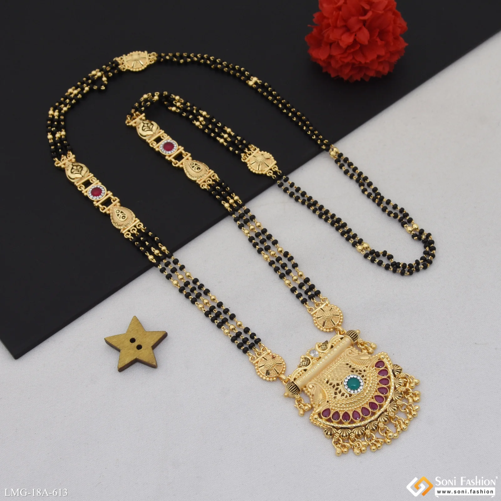 Best Quality Gold Plated Mangalsutra for Women - Style A613 - Image 5
