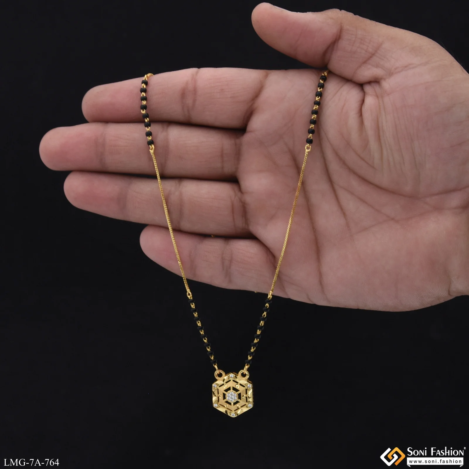 Best Quality Gold Plated Mangalsutra for Women - Style A764 - Image 2