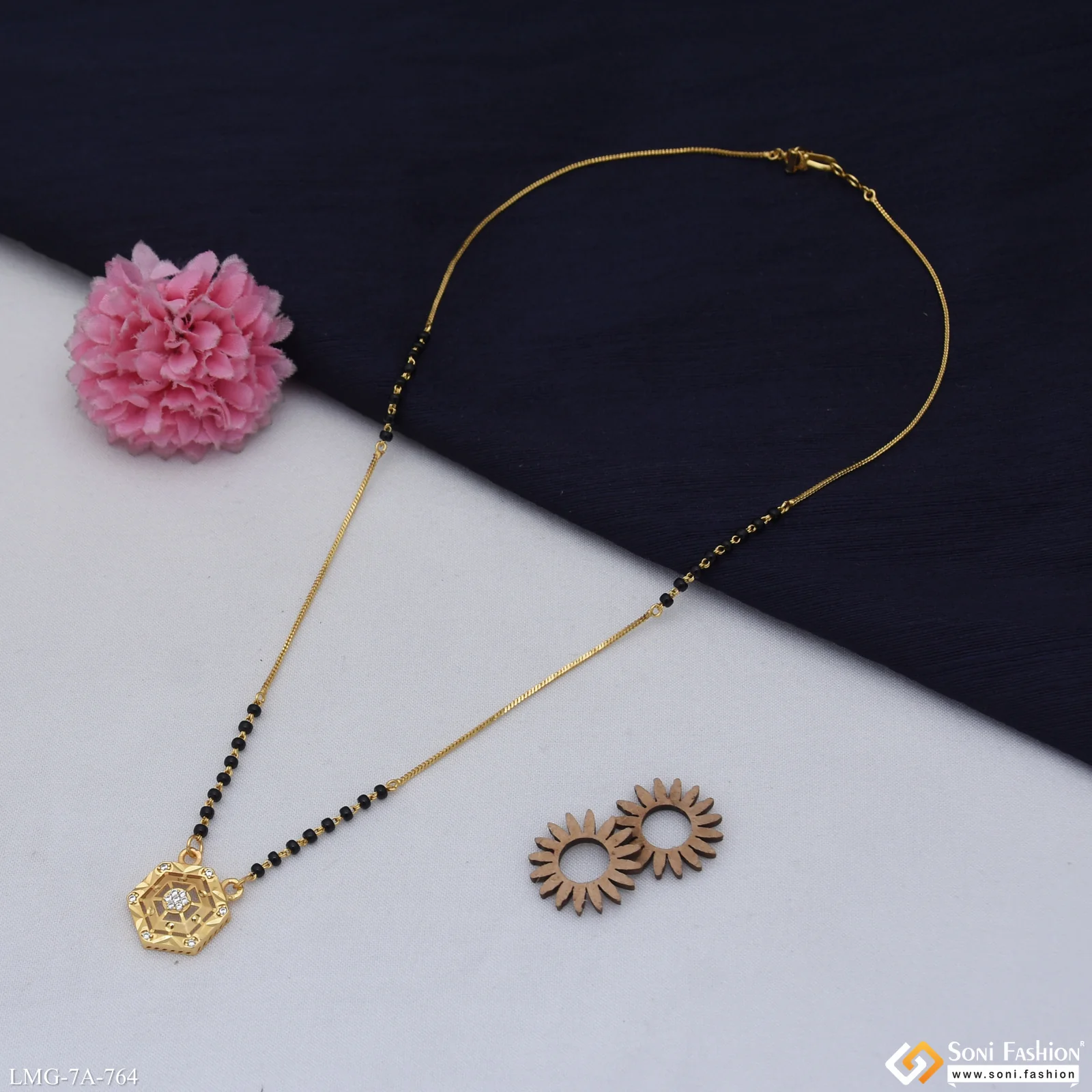 Best Quality Gold Plated Mangalsutra for Women - Style A764 - Image 3