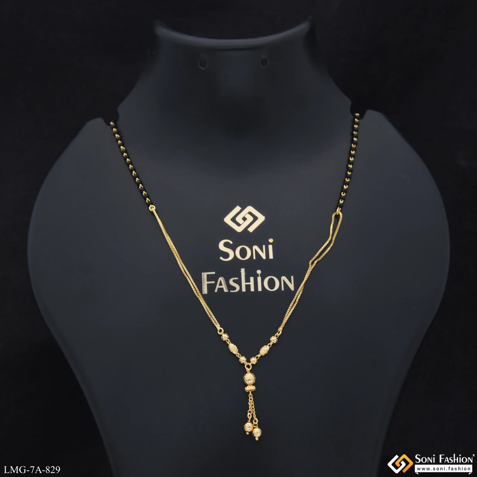 Best Quality Gold Plated Mangalsutra for Women - Style A829 - Image 2