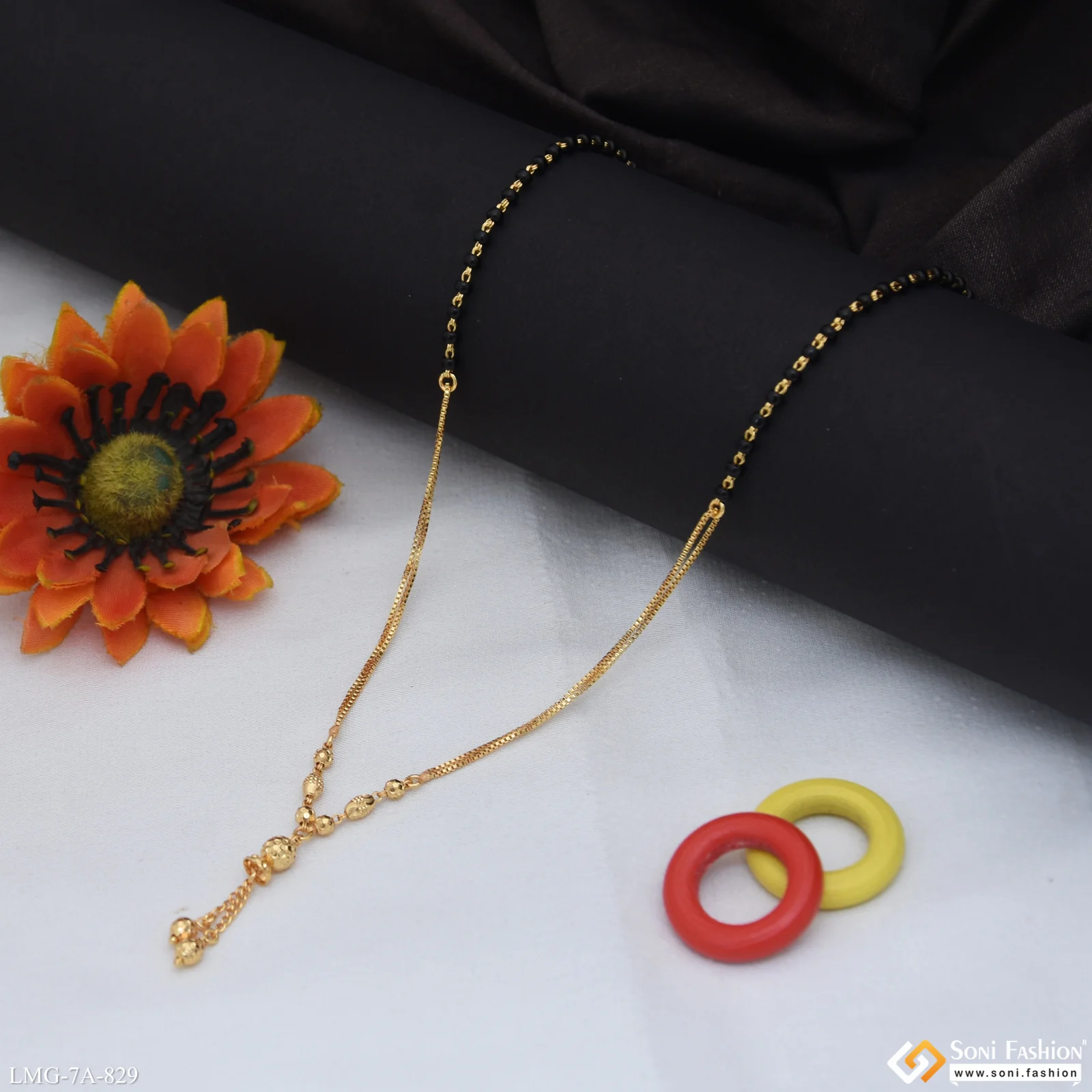Best Quality Gold Plated Mangalsutra for Women - Style A829 - Image 3