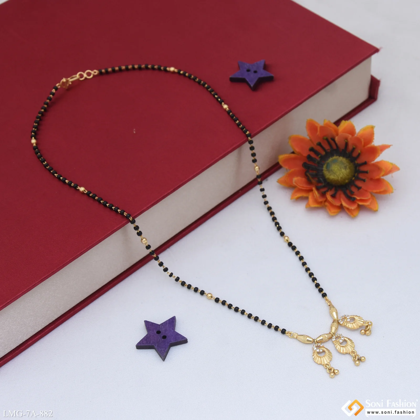 Best Quality Gold Plated Mangalsutra for Women - Style A882 - Image 4