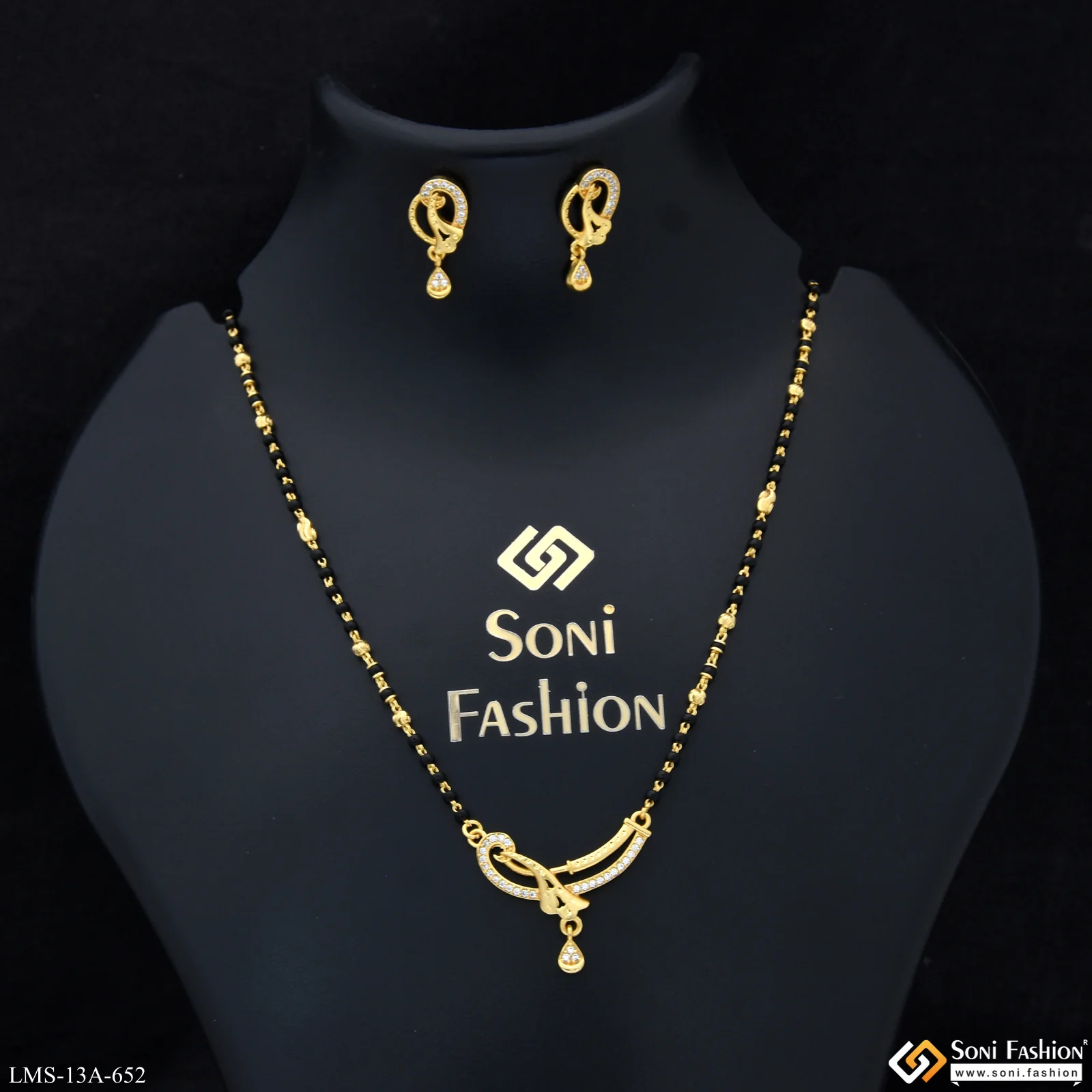 Best Quality Gold Plated Mangalsutra Set for Women - Style A652