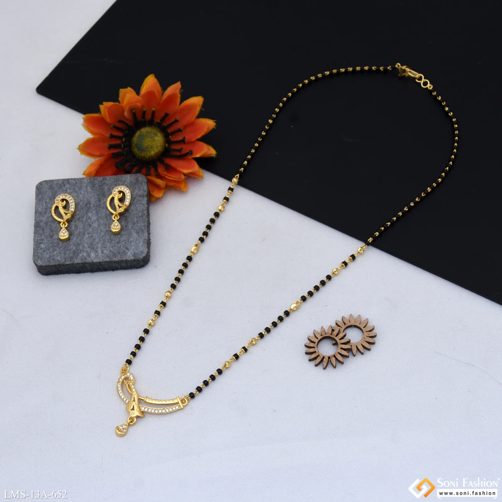 Best Quality Gold Plated Mangalsutra Set for Women - Style A652 - Image 5
