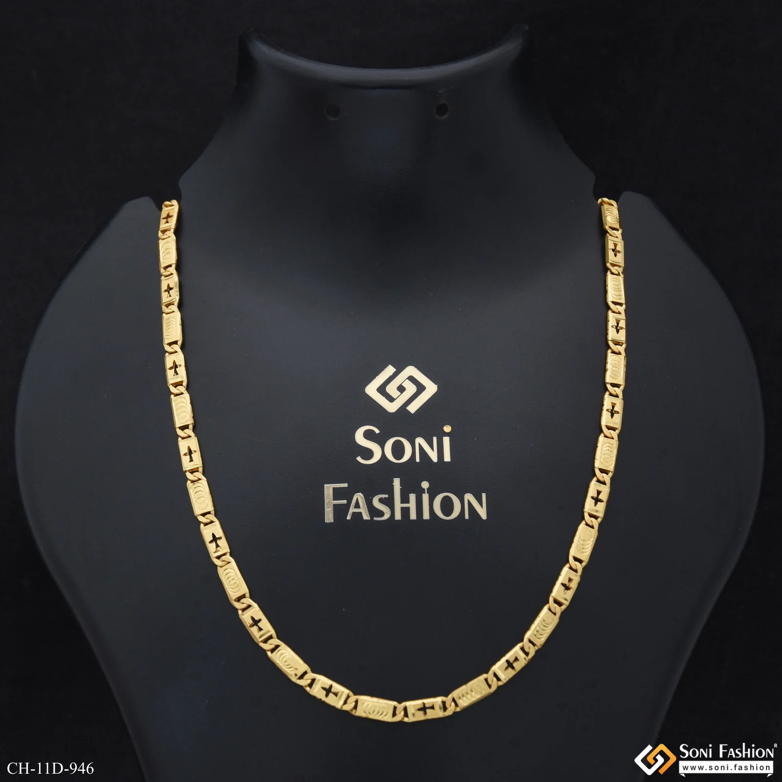 Best Quality Gold Plated Nawabi Chain for Men - Style D946 - Image 2