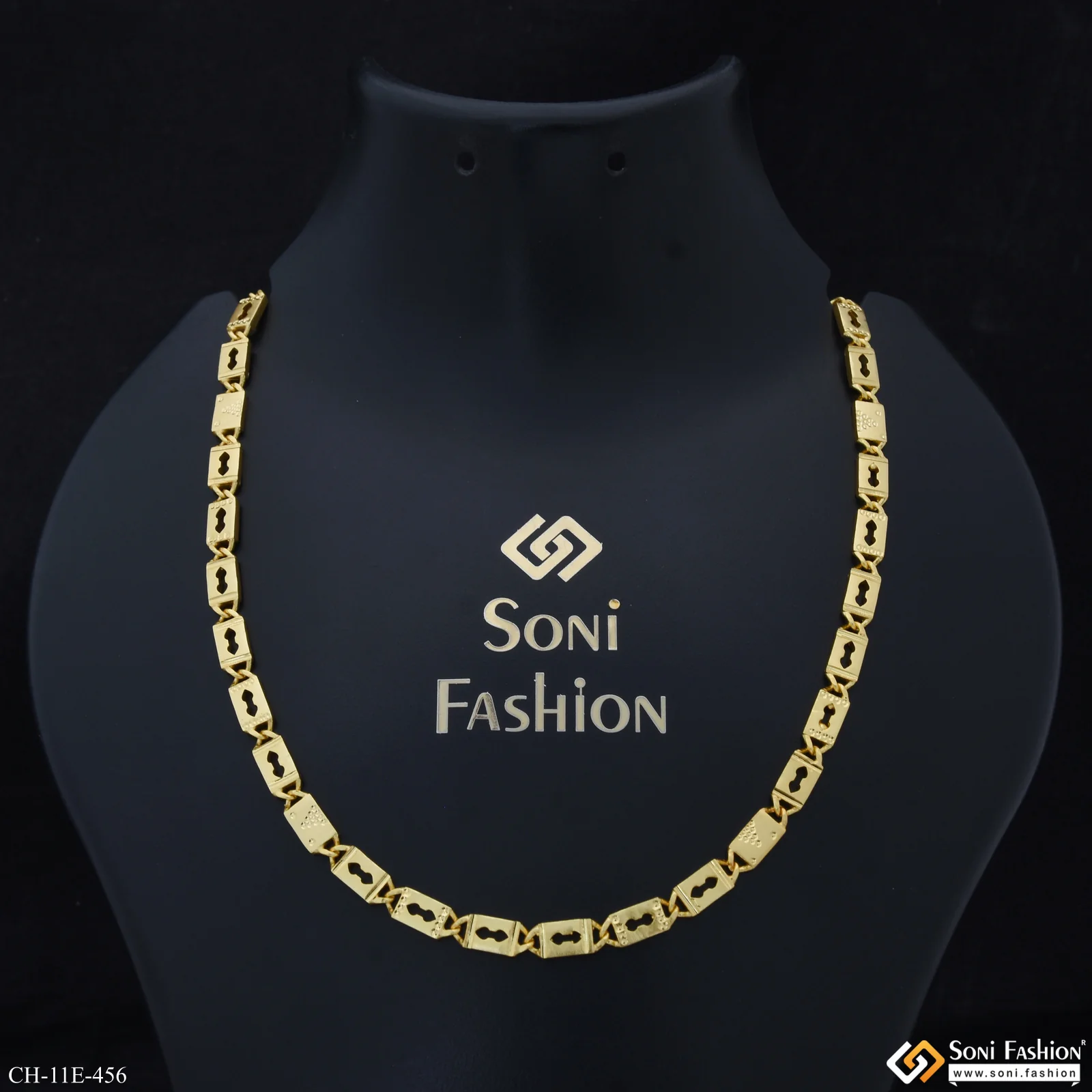 Best Quality Gold Plated Nawabi Chain for Men - Style E456 - Image 2