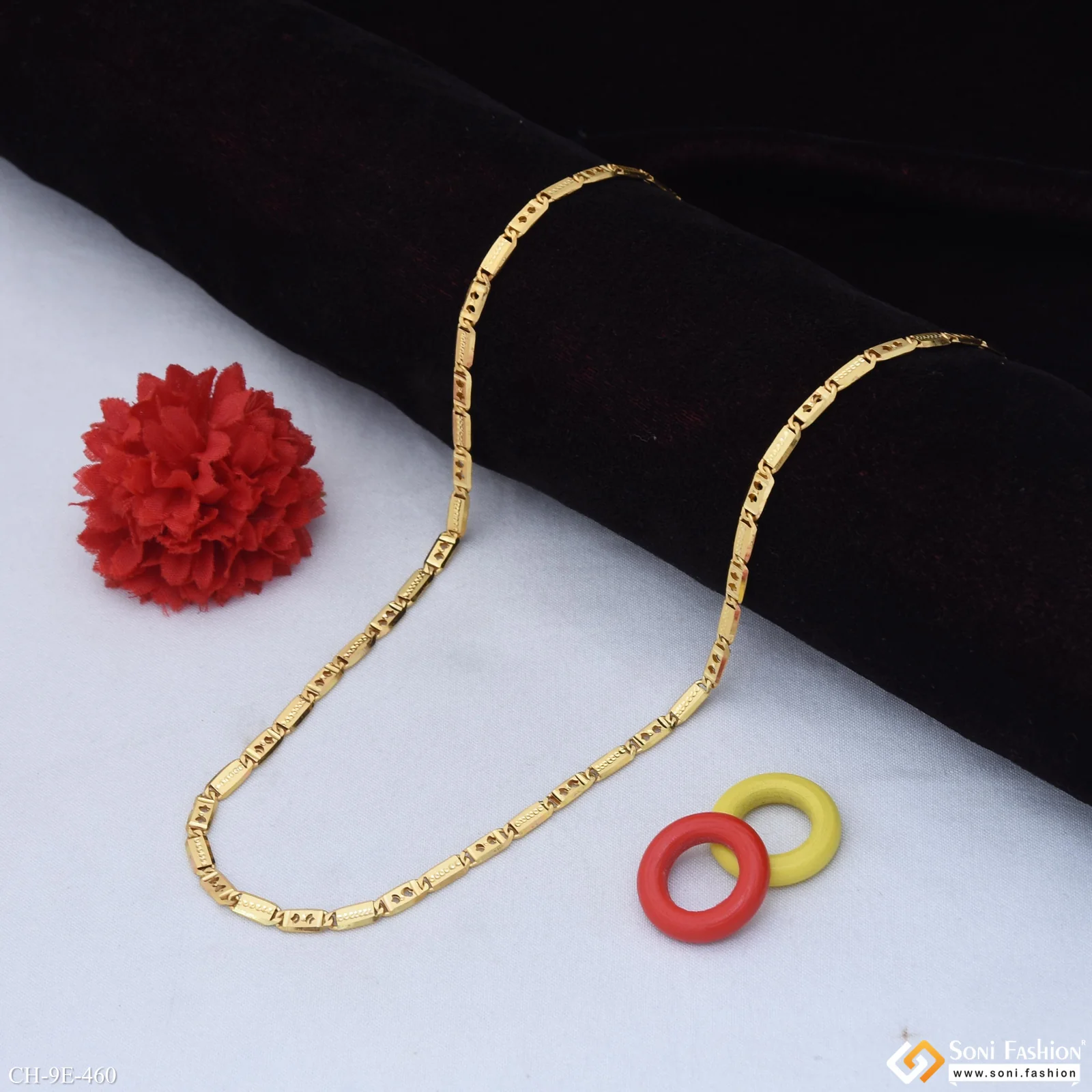 Best Quality Gold Plated Nawabi Chain for Men - Style E460 - Image 3