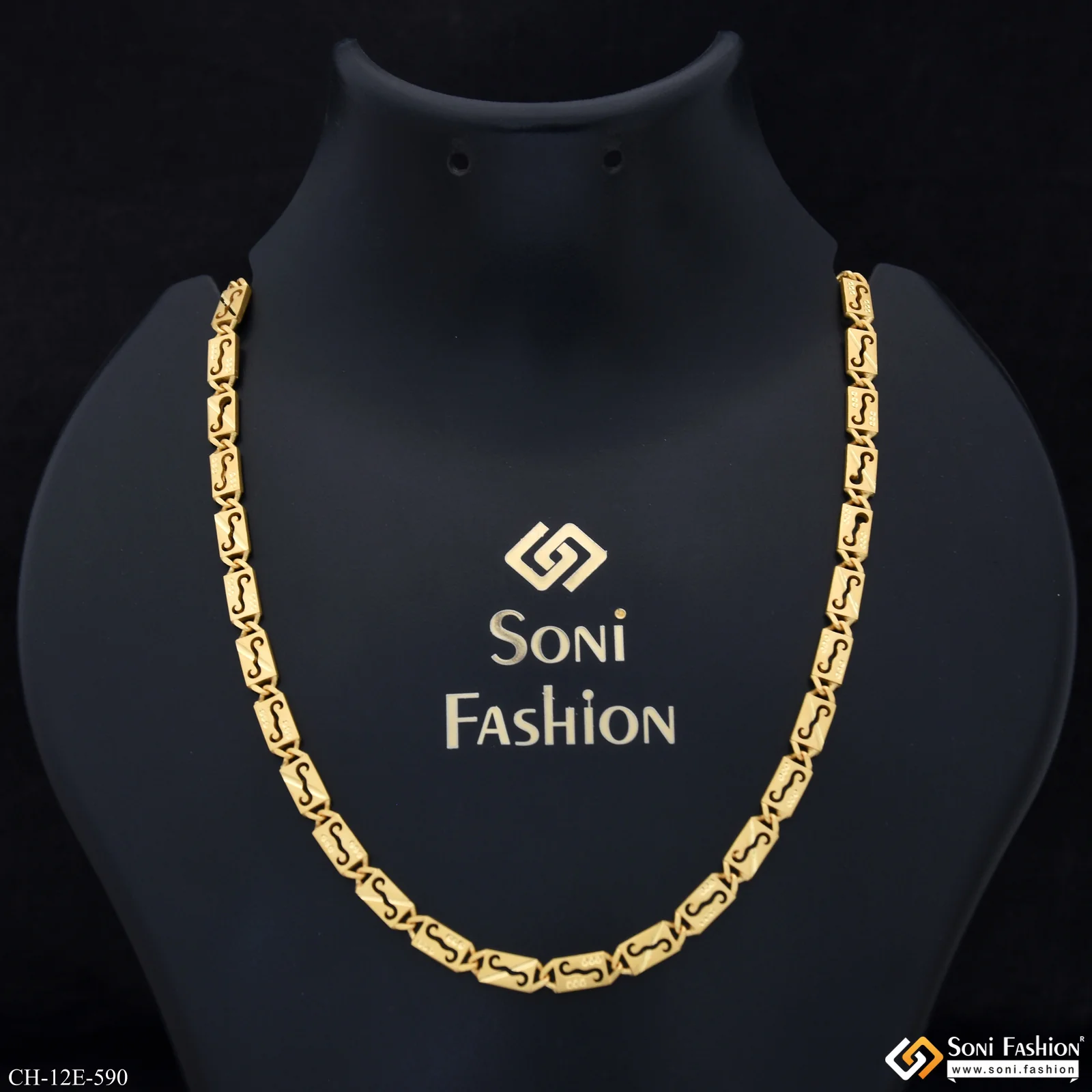 Best Quality Gold Plated Nawabi Chain for Men - Style E590