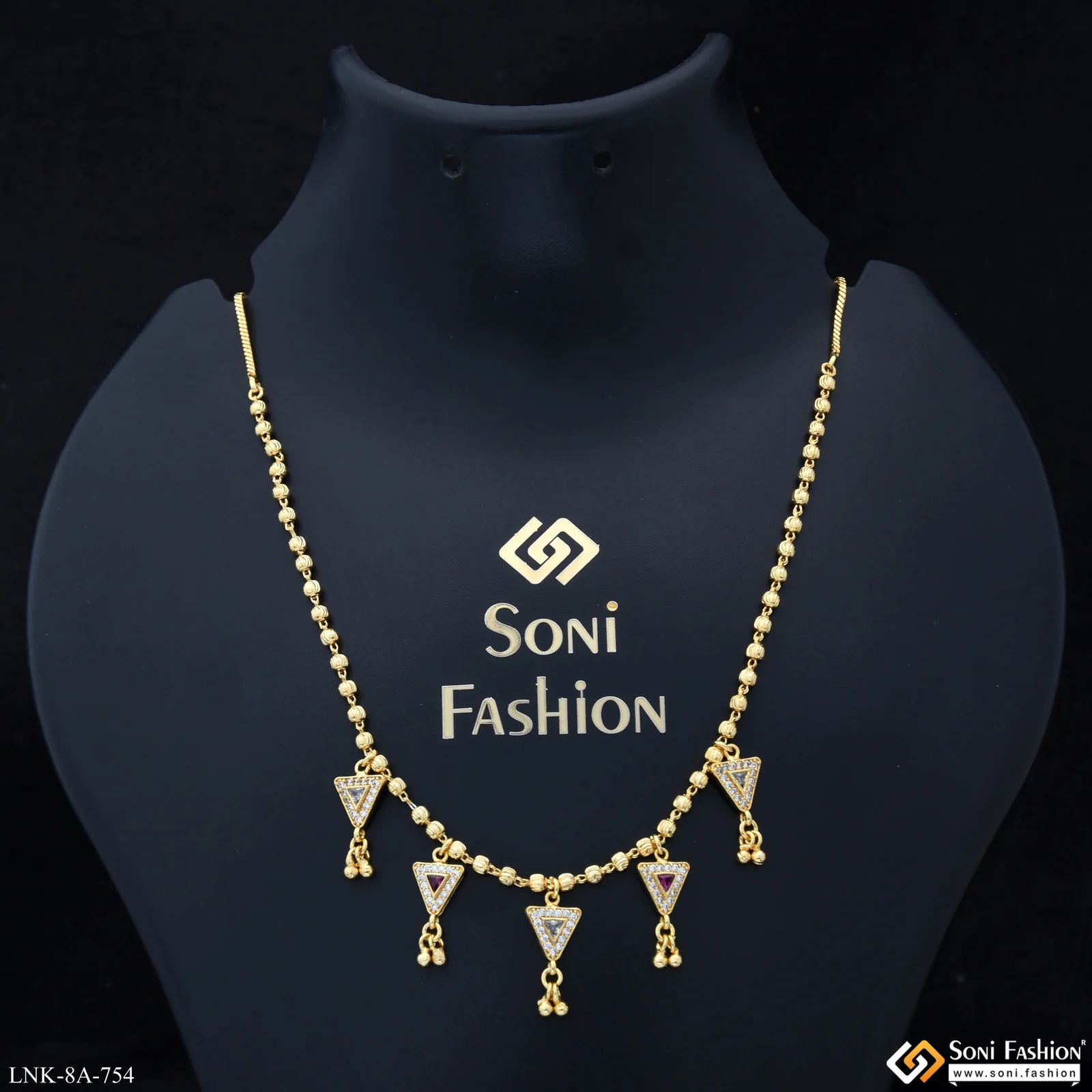 Best Quality Gold Plated Necklace for Ladies - Style A754