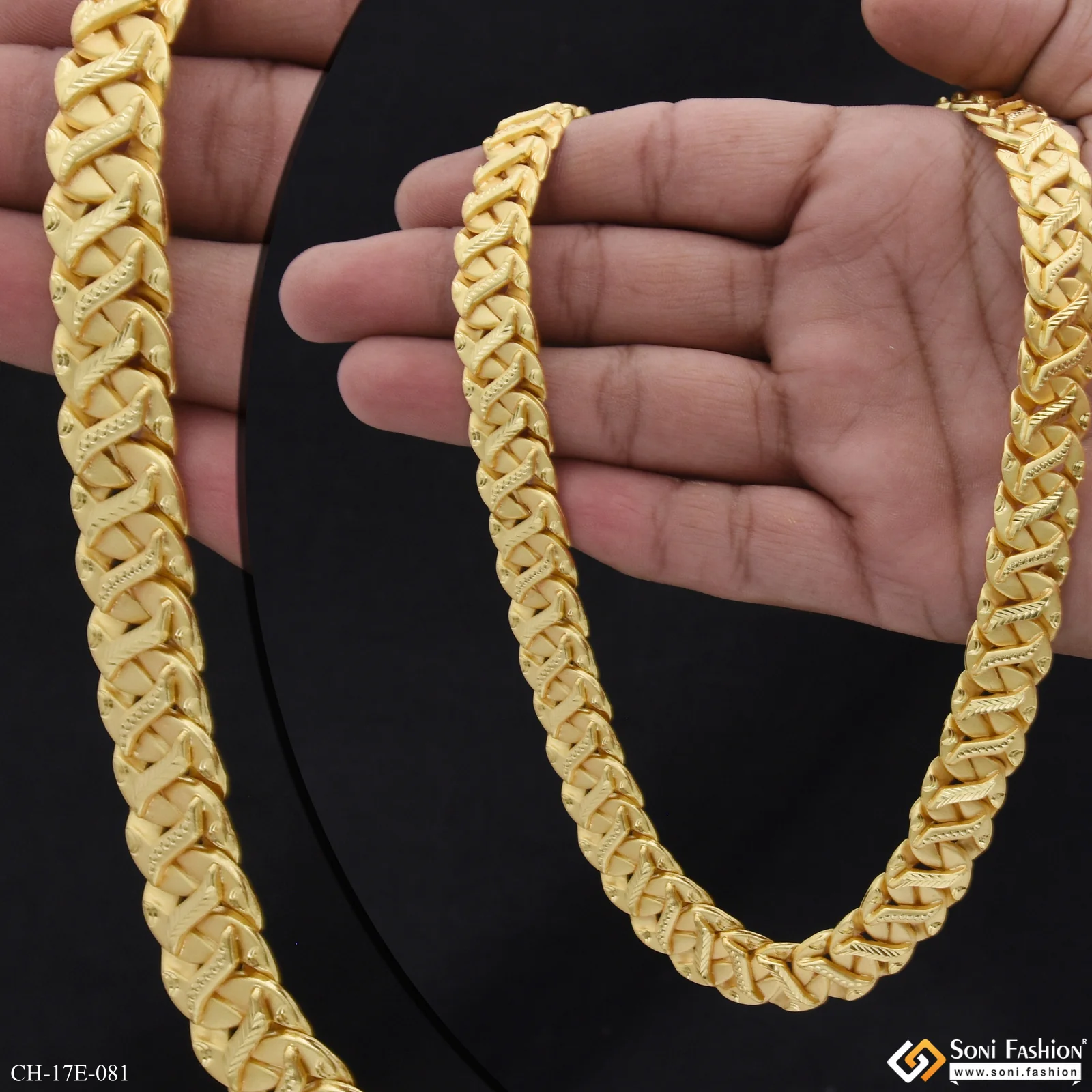 Best Quality Gold Plated Pokal Chain for Men - Style E081 - Image 2