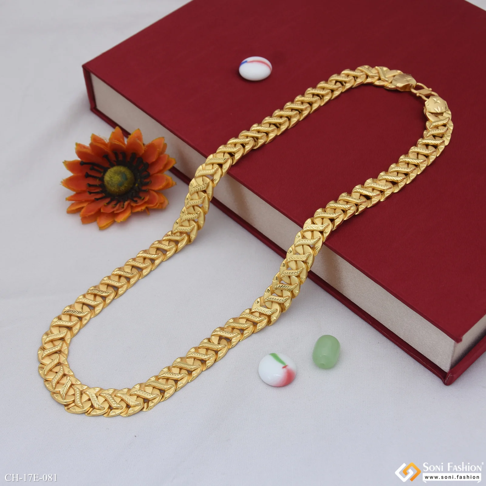 Best Quality Gold Plated Pokal Chain for Men - Style E081 - Image 5