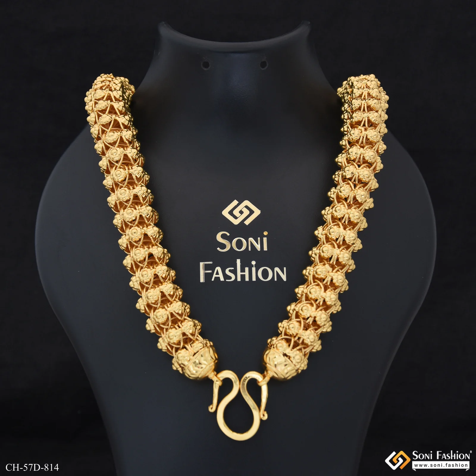 Best Quality Gold Plated Rajwadi Chain for Men - Style D814 - Image 2