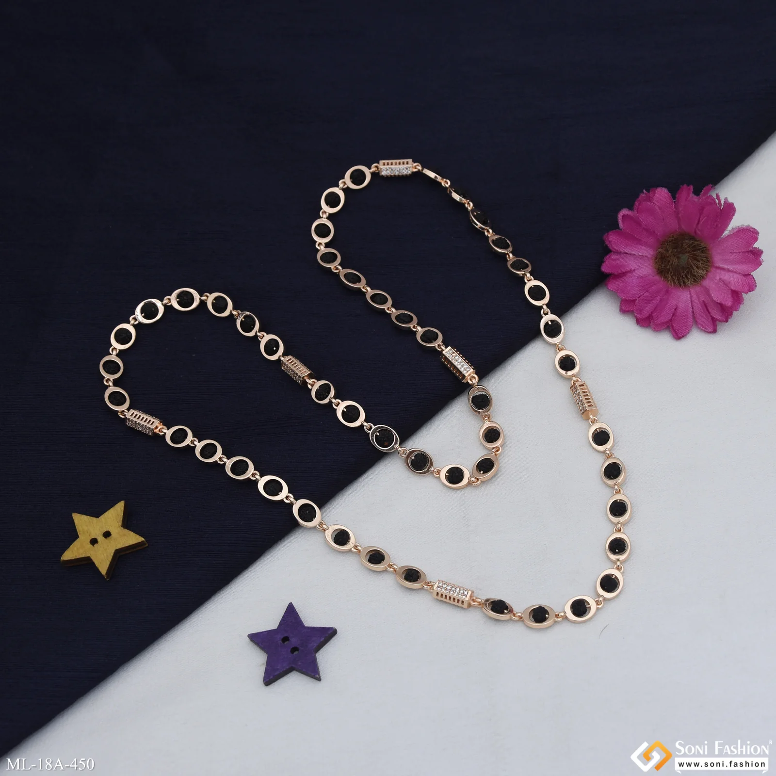 Best Quality Rose Gold Color Rudraksha Mala for Men - Style A450 - Image 4